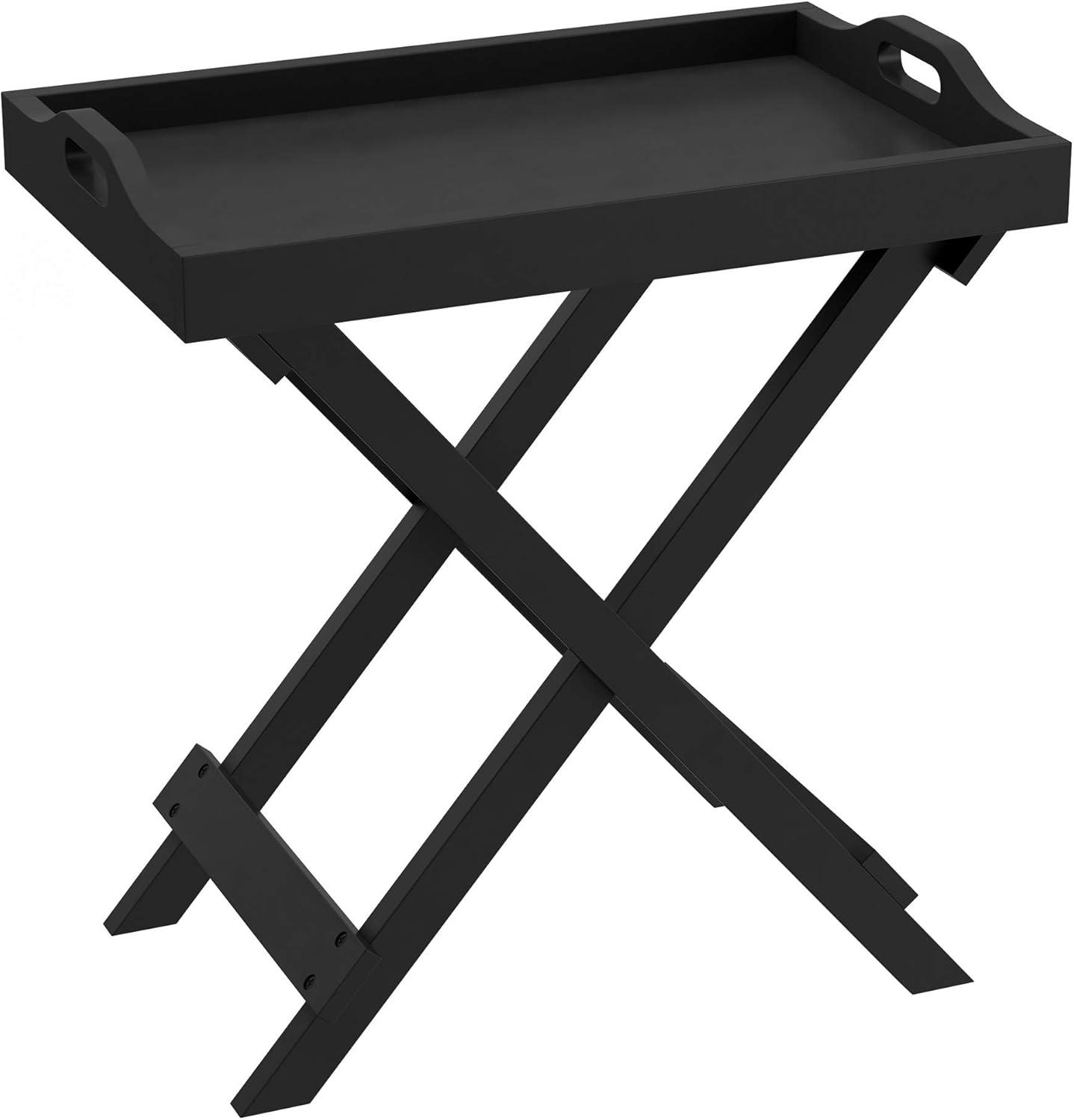 Lavish Home 80-FT-10 End Table - Black