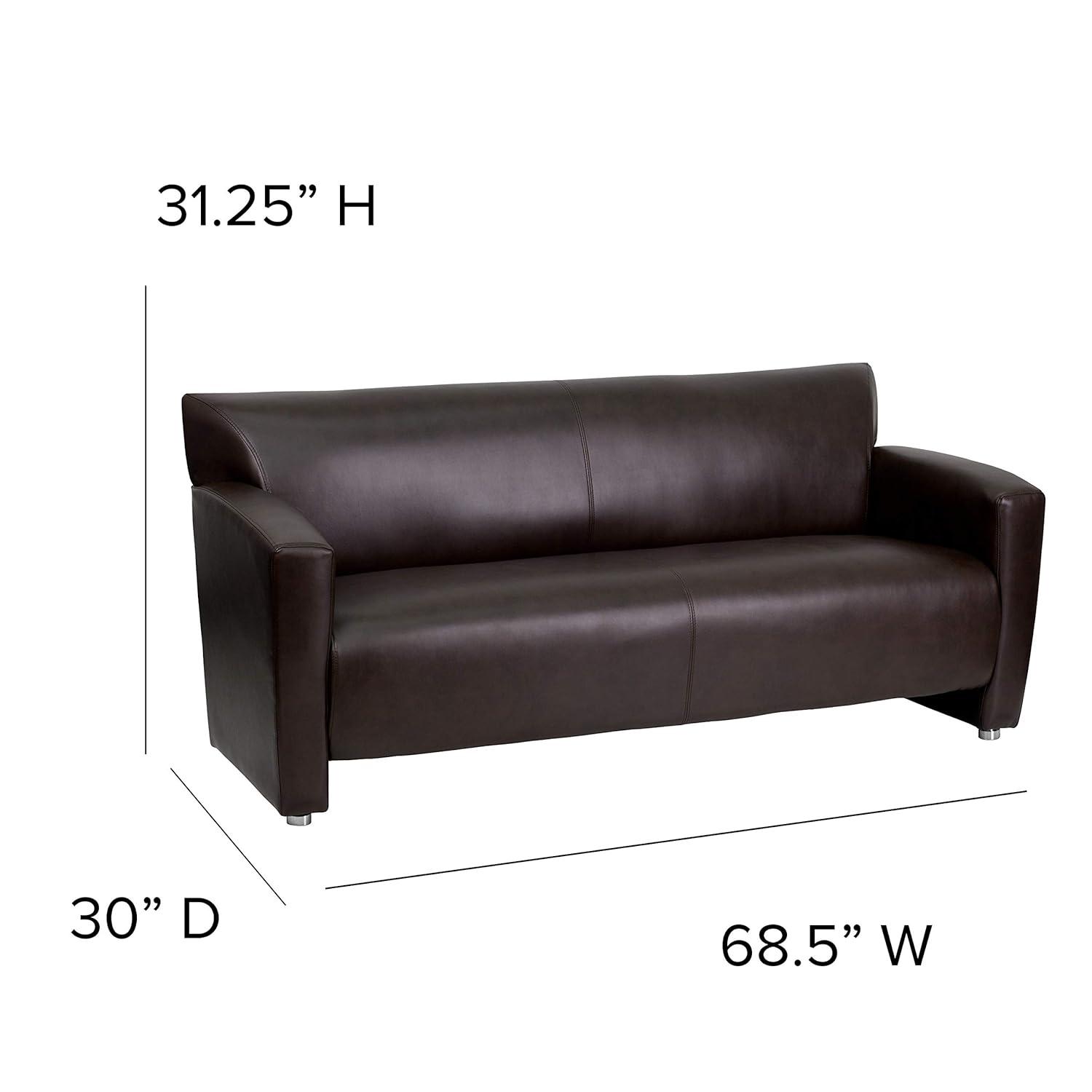 HERCULES Majesty Series LeatherSoft Sofa with Extended Panel Arms