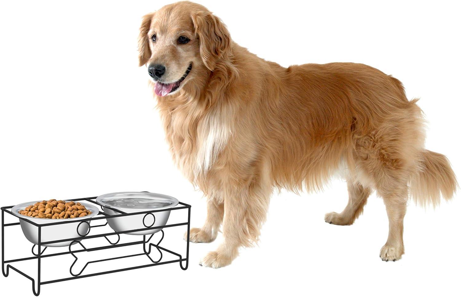 PETMAKER Elevated Dog Feeder with Two 40oz Bowls