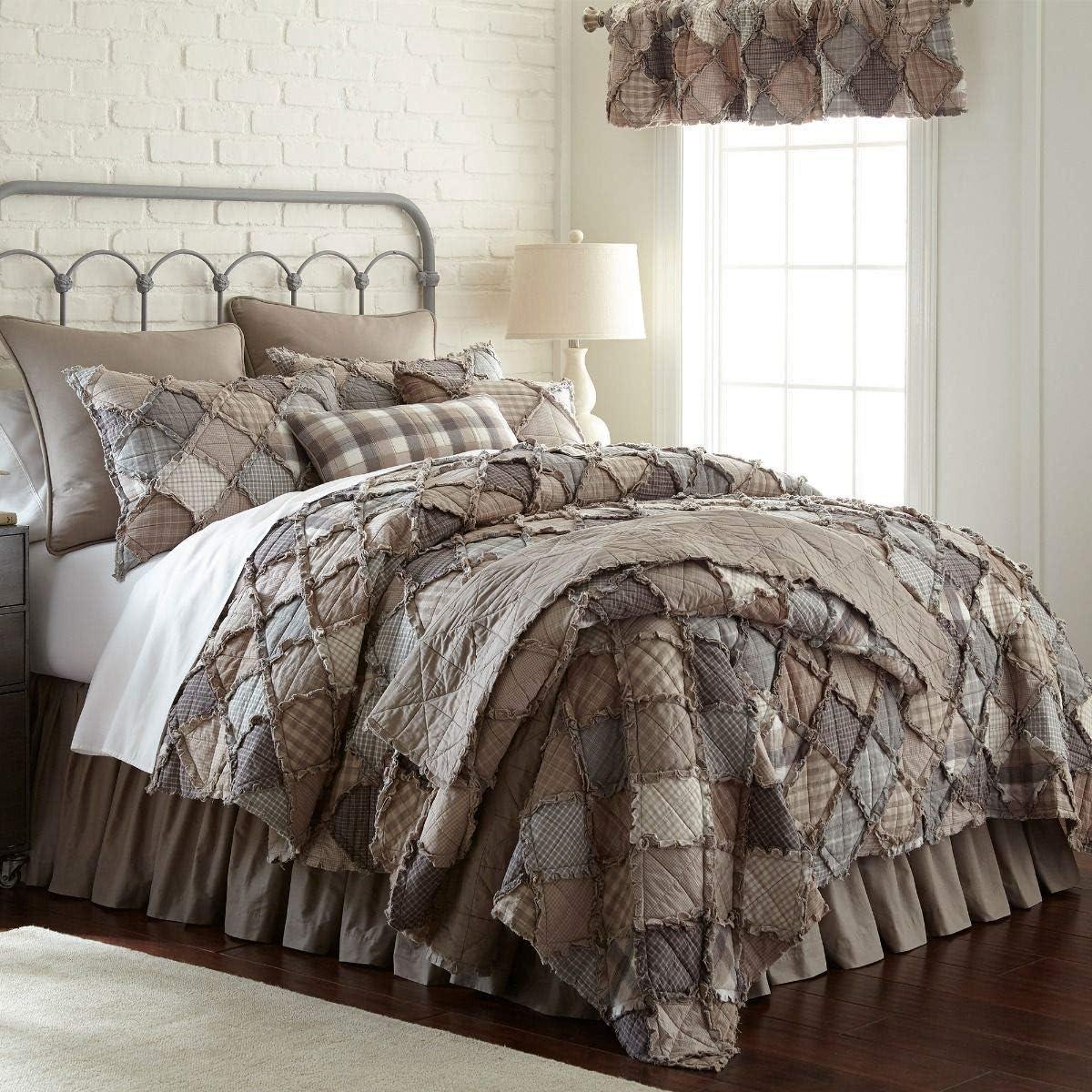 Smoky Mountain Patchwork Cotton Standard Pillow Sham