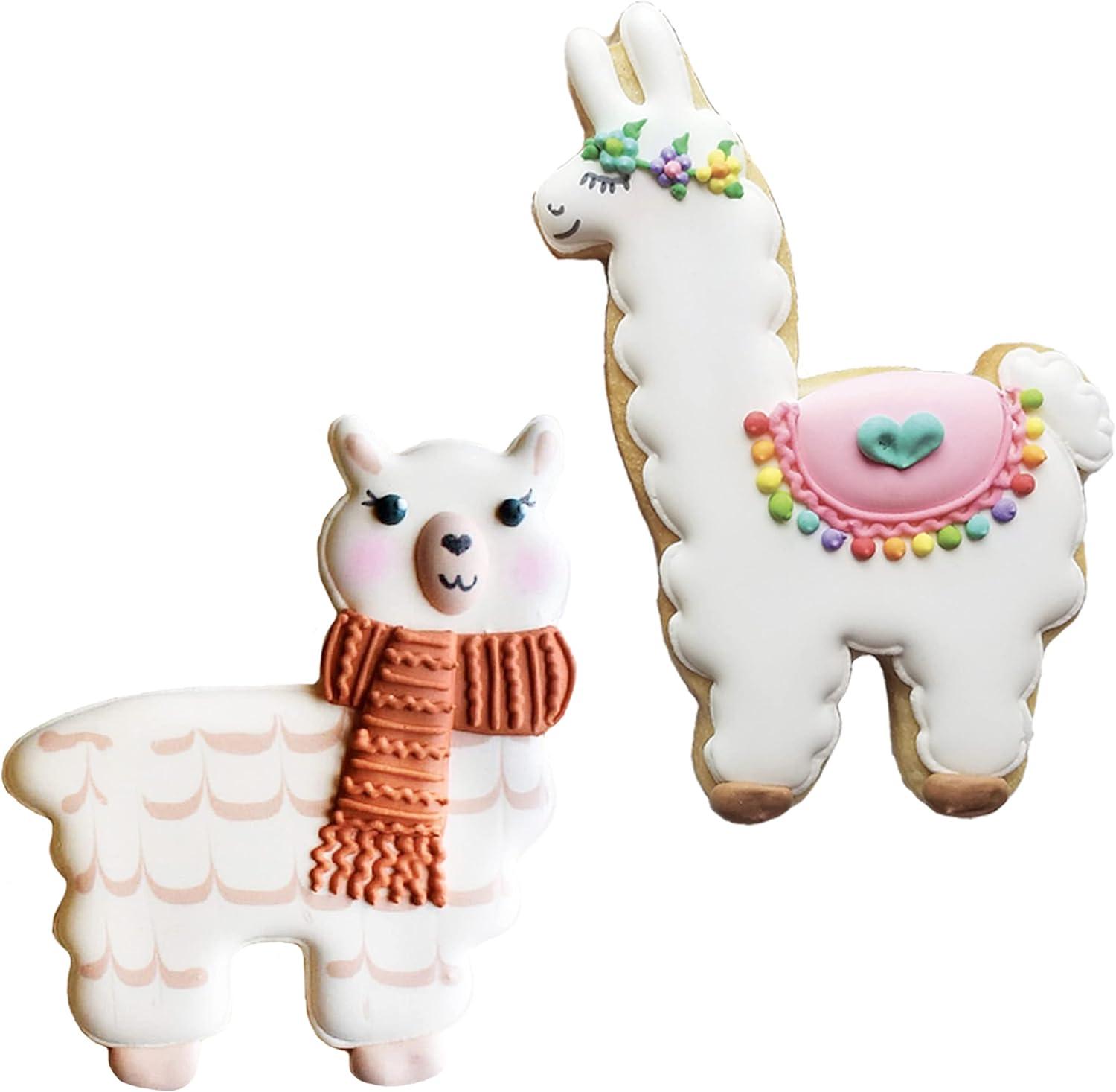 Ann Clark Llama/Alpaca Cookie Cutter Set, 2-Piece, Made in USA