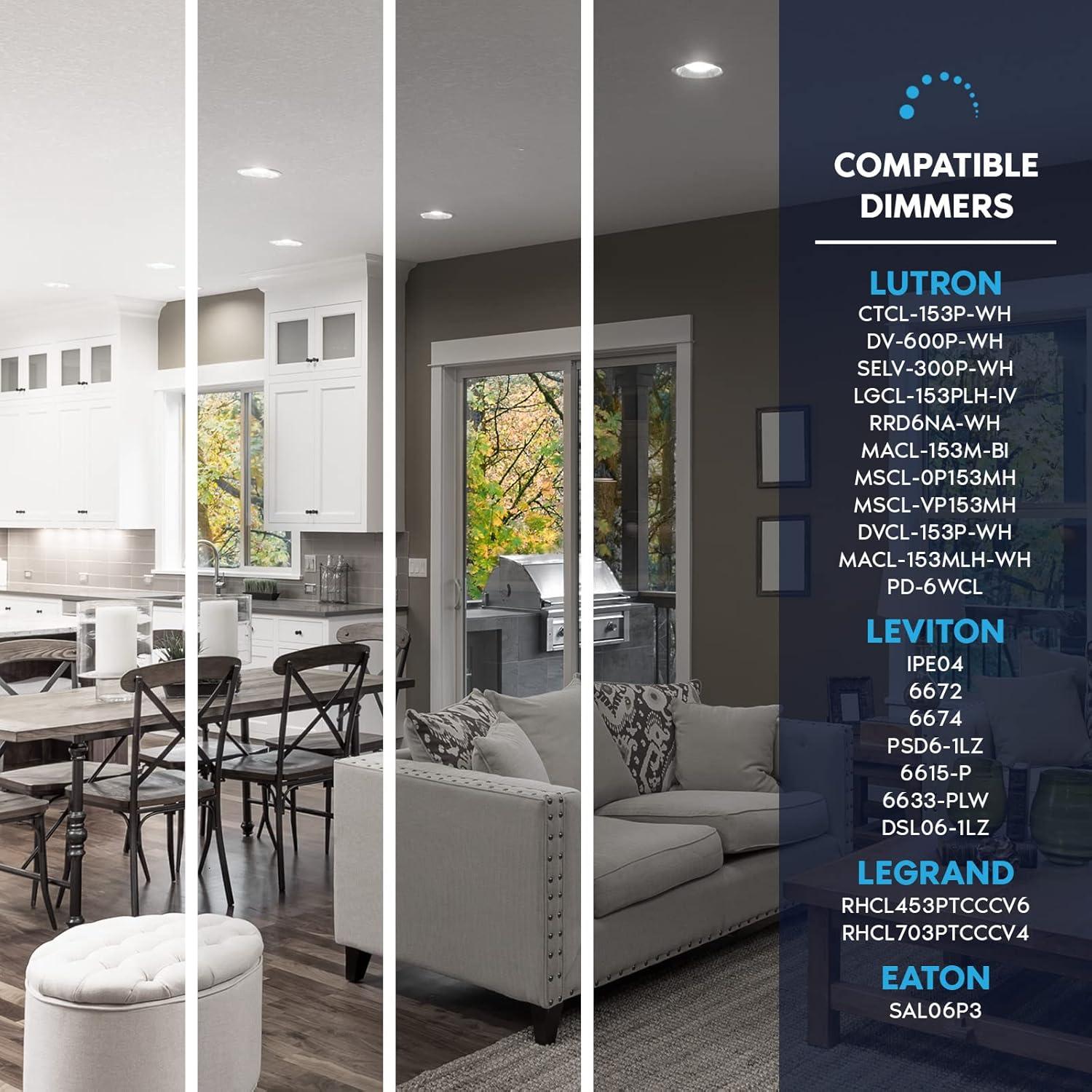 Luxrite BR30 LED Flood Light Bulb, 9W=65W, 4000K Cool White, 650 Lumens, Dimmable, UL Listed, E26 Base 1-Pack