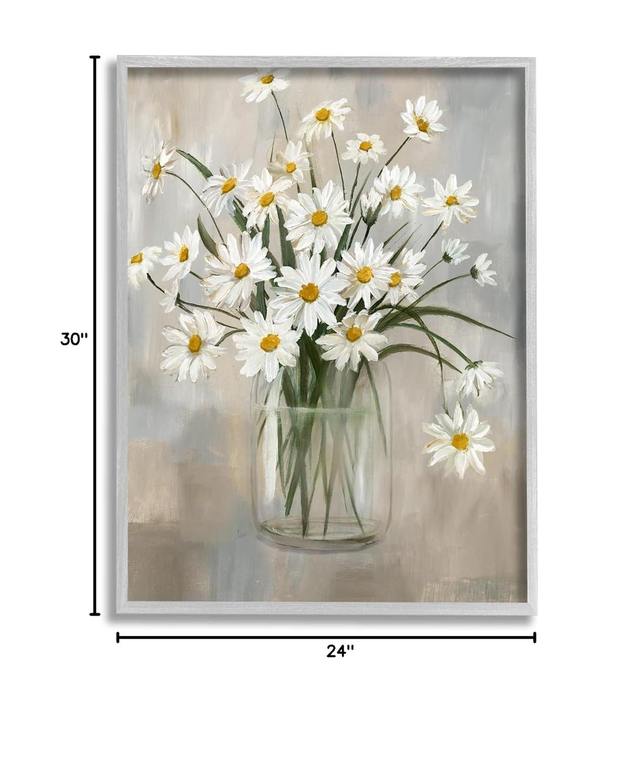Stupell Industries Daisy Bloom Bouquet Potted Flowers Abstract Pattern by Nan - Painting