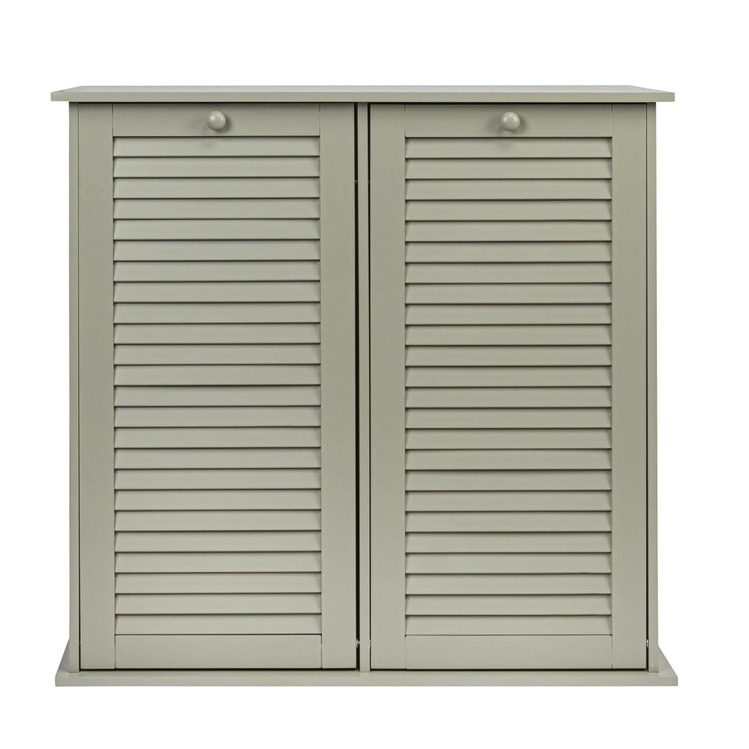 Household Essentials Tilt-out Cabinet Laundry Sorter with Shutter Front