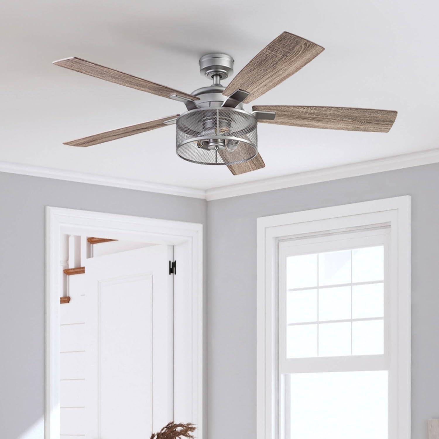 Carnegie 52" Ceiling Fan with LED Lights and Remote Included