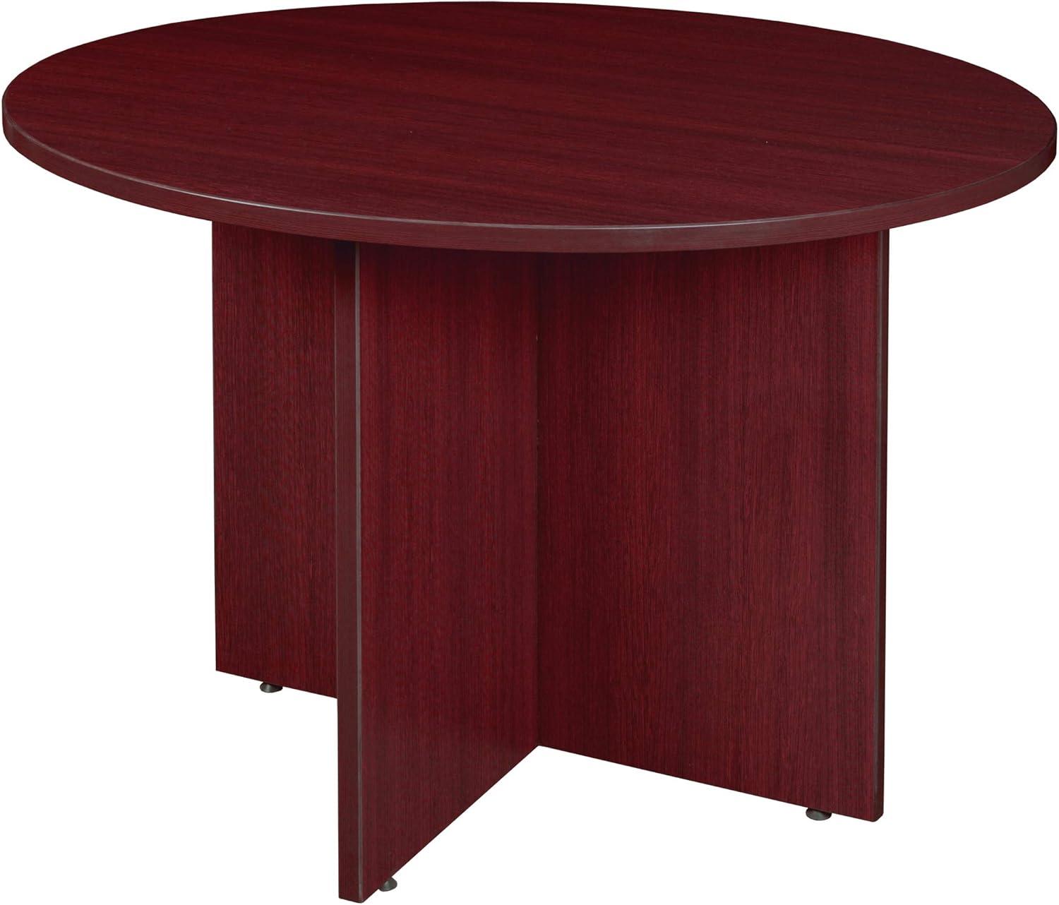 42 In. Round Conference Table - Mahogany