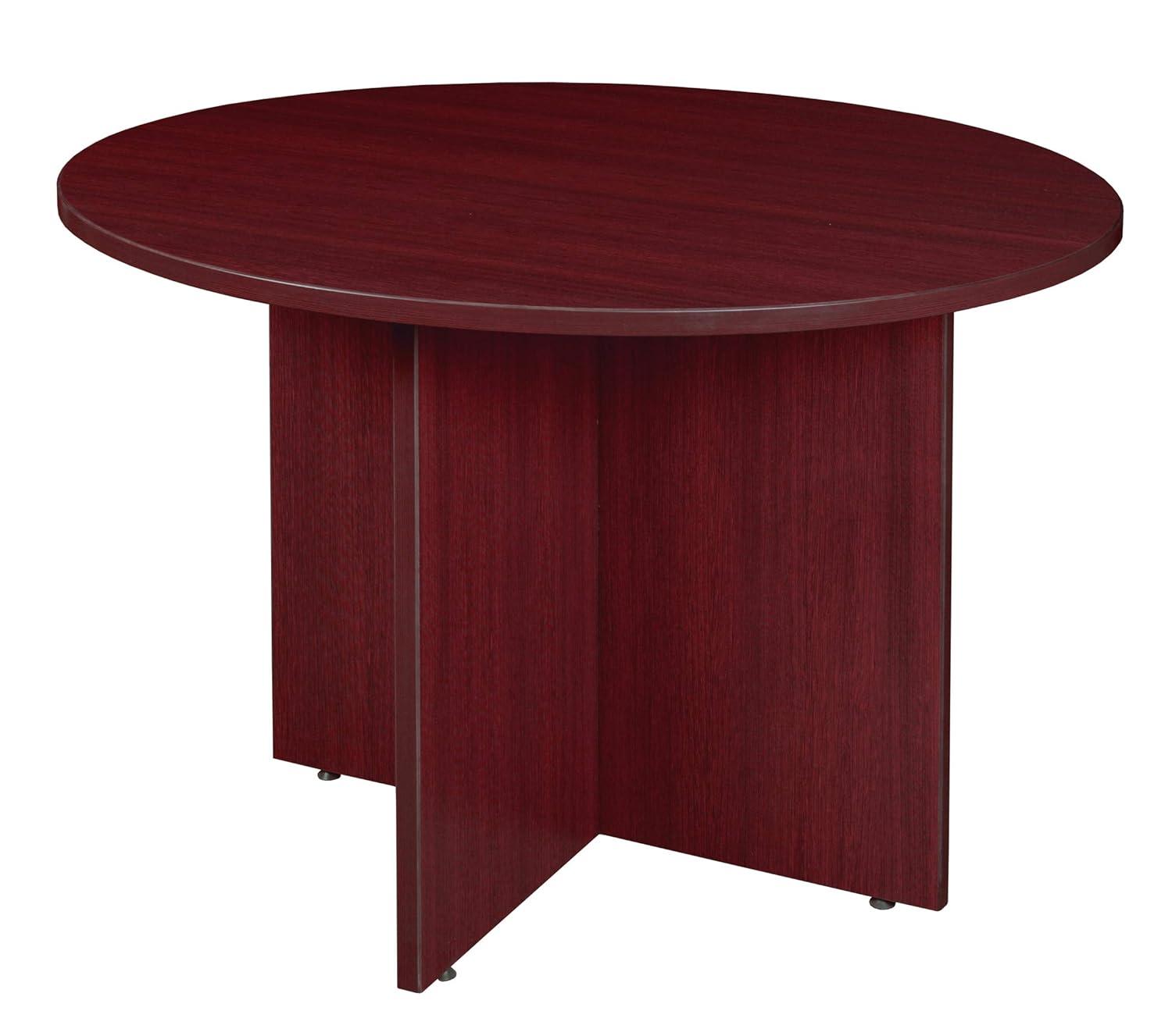 42 In. Round Conference Table - Mahogany