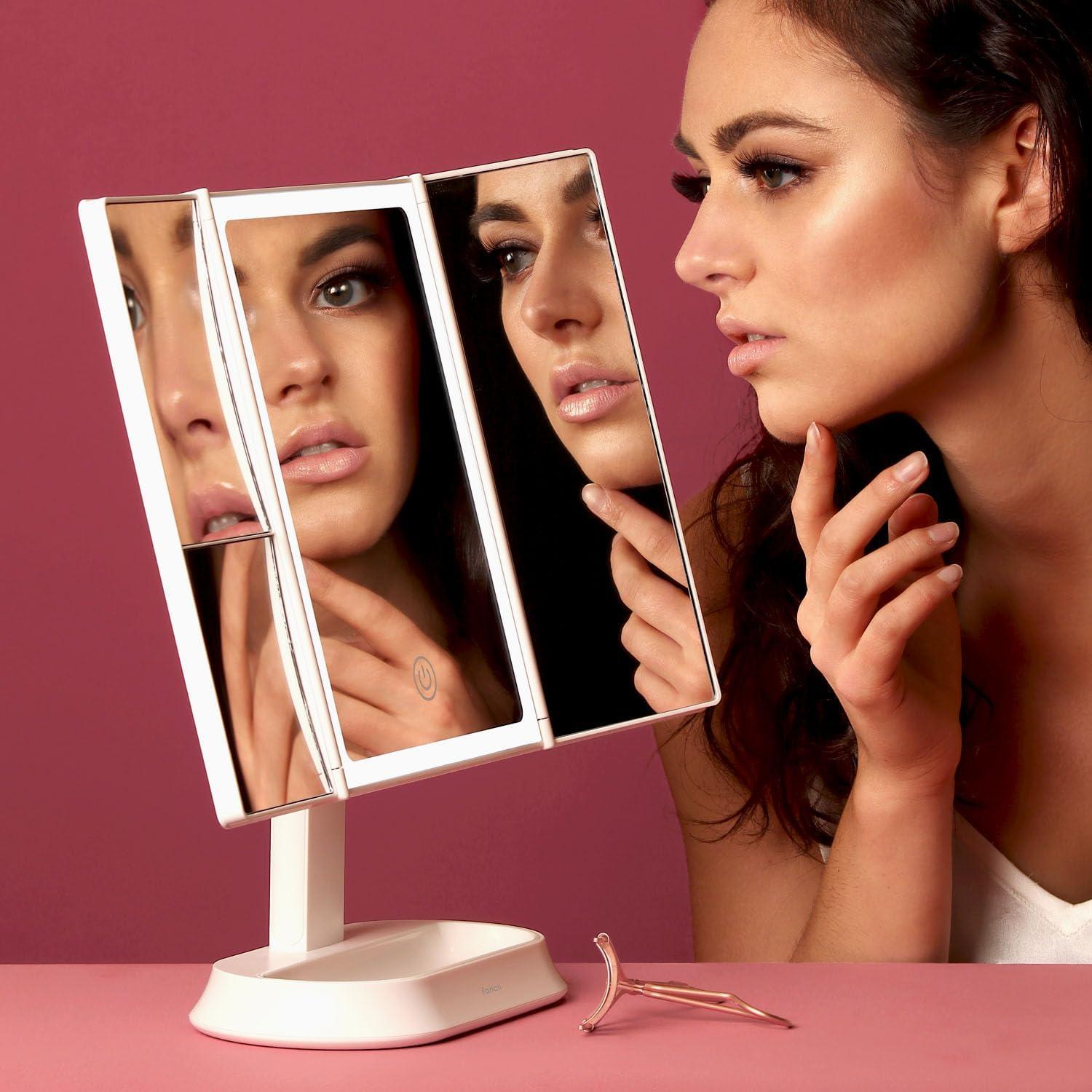 Modern Lighted Magnifying Makeup Mirror