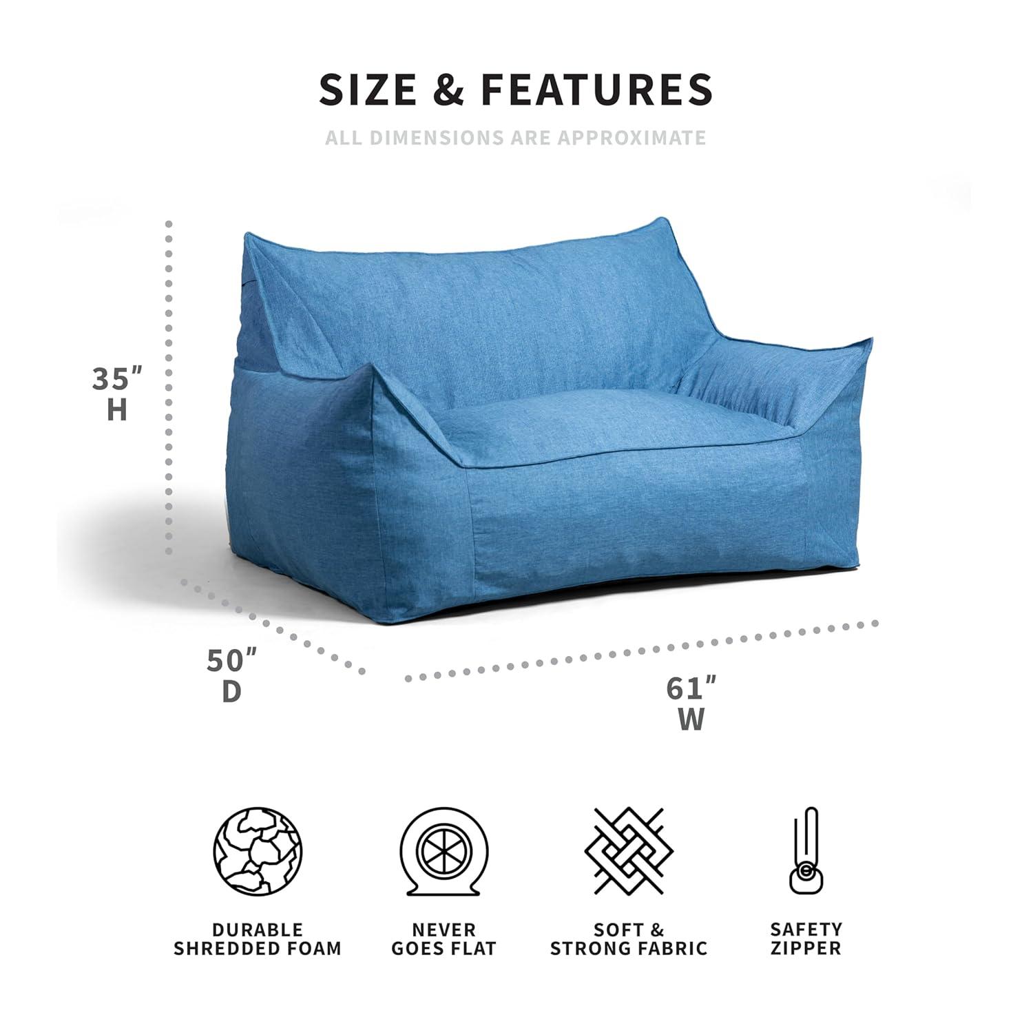 Big Joe Imperial Polyester Bean Bag Sofa