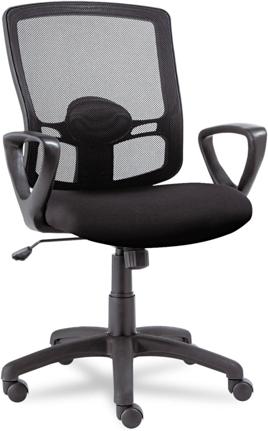 SinYYH ALEET42ME10B Series 18.03 in. to 21.96 in. Seat Height Mesh -Back Chair - Black