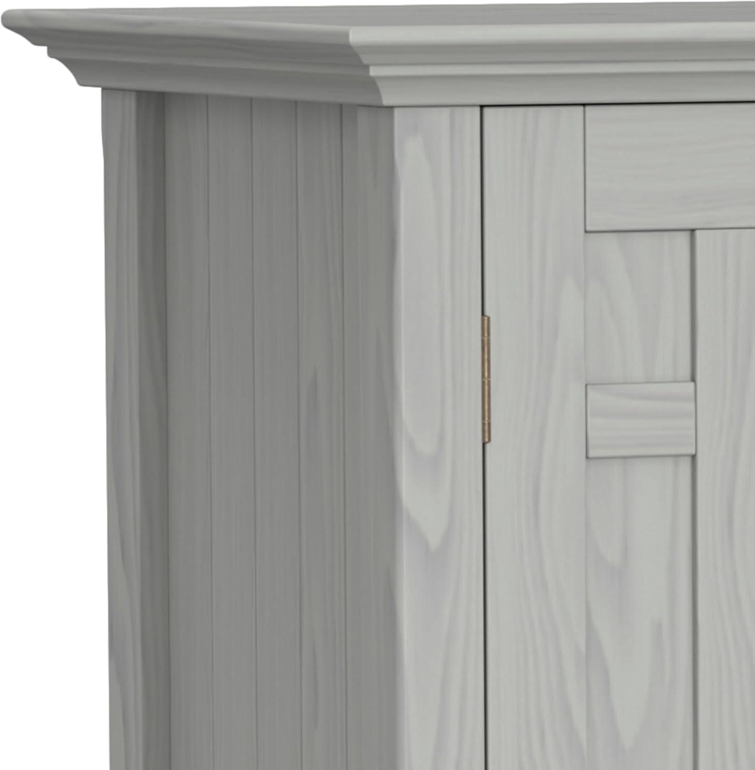 Simpli Home Bedford 54"W Solid Wood Sideboard Buffet and Wine Rack, 2 Drawers, and 2 Cabinets