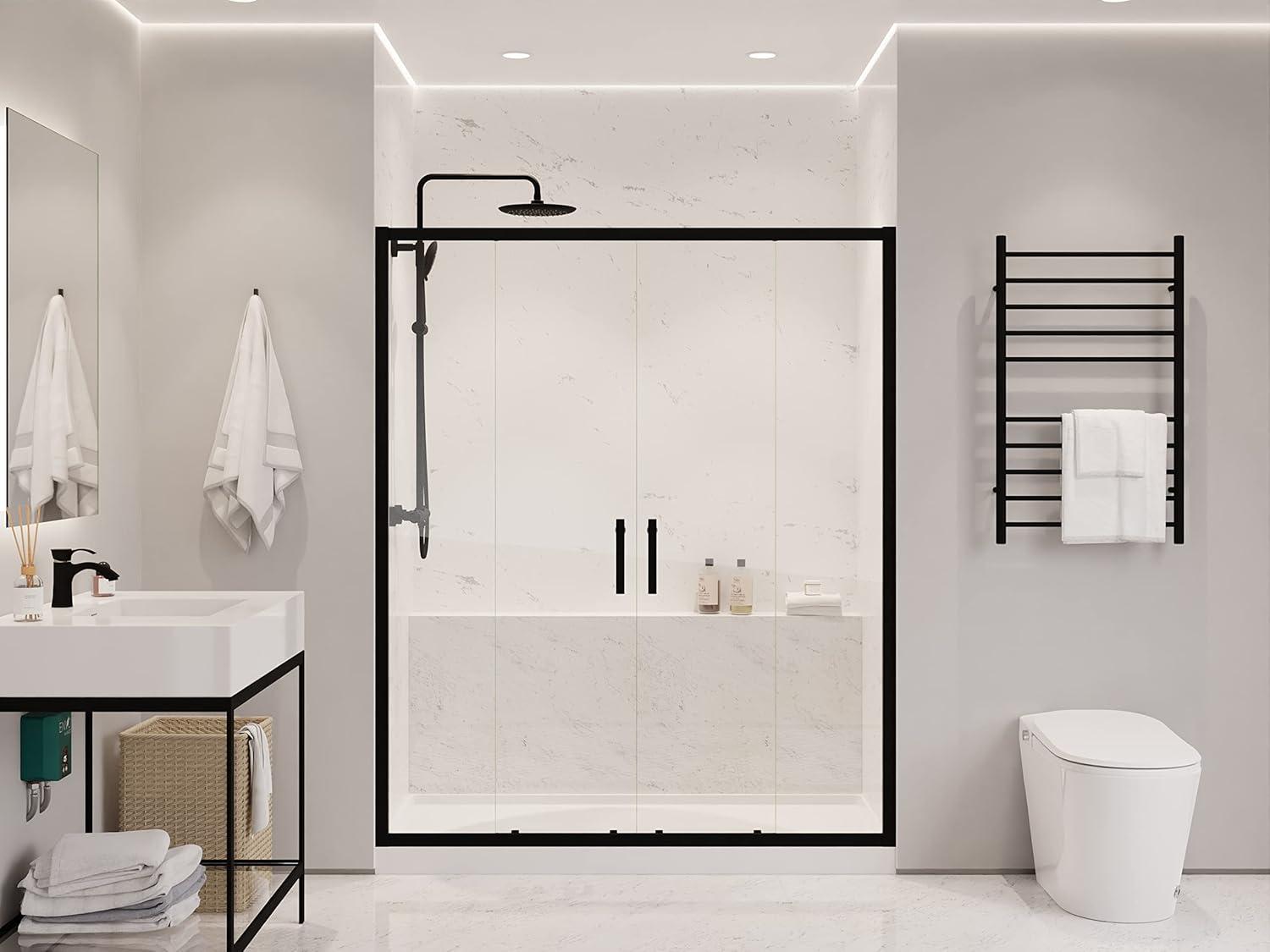 60" - 60.4" W x 70" H Framed Shower Door