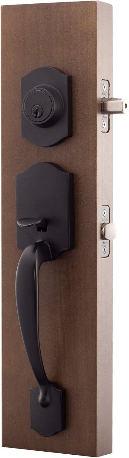 Copper Creek Copper Creek Handleset with Single Cylinder Deadbolt and Copper Creek Door Lever and Colonial Rosette