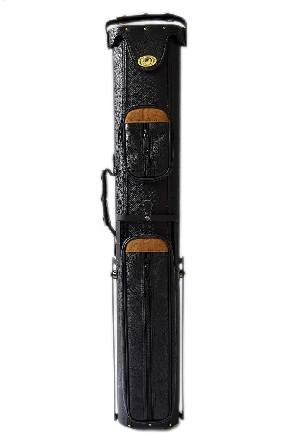 2x4 Hard Pool Cue Case 2B4S Billiard Stick Carrying Cue Case with Stand (03)