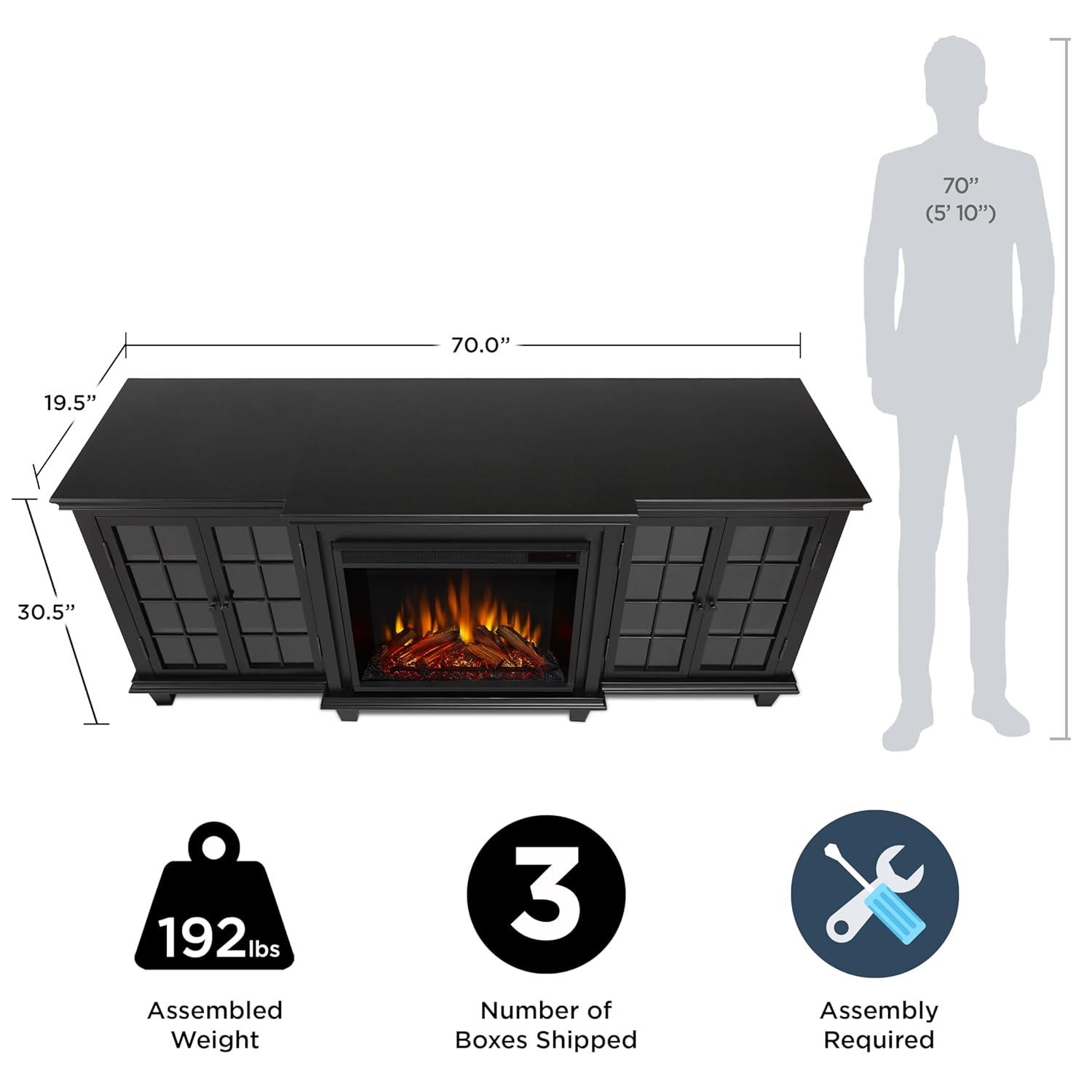 Real Flame Marlowe 70'' TV Stand with Fireplace