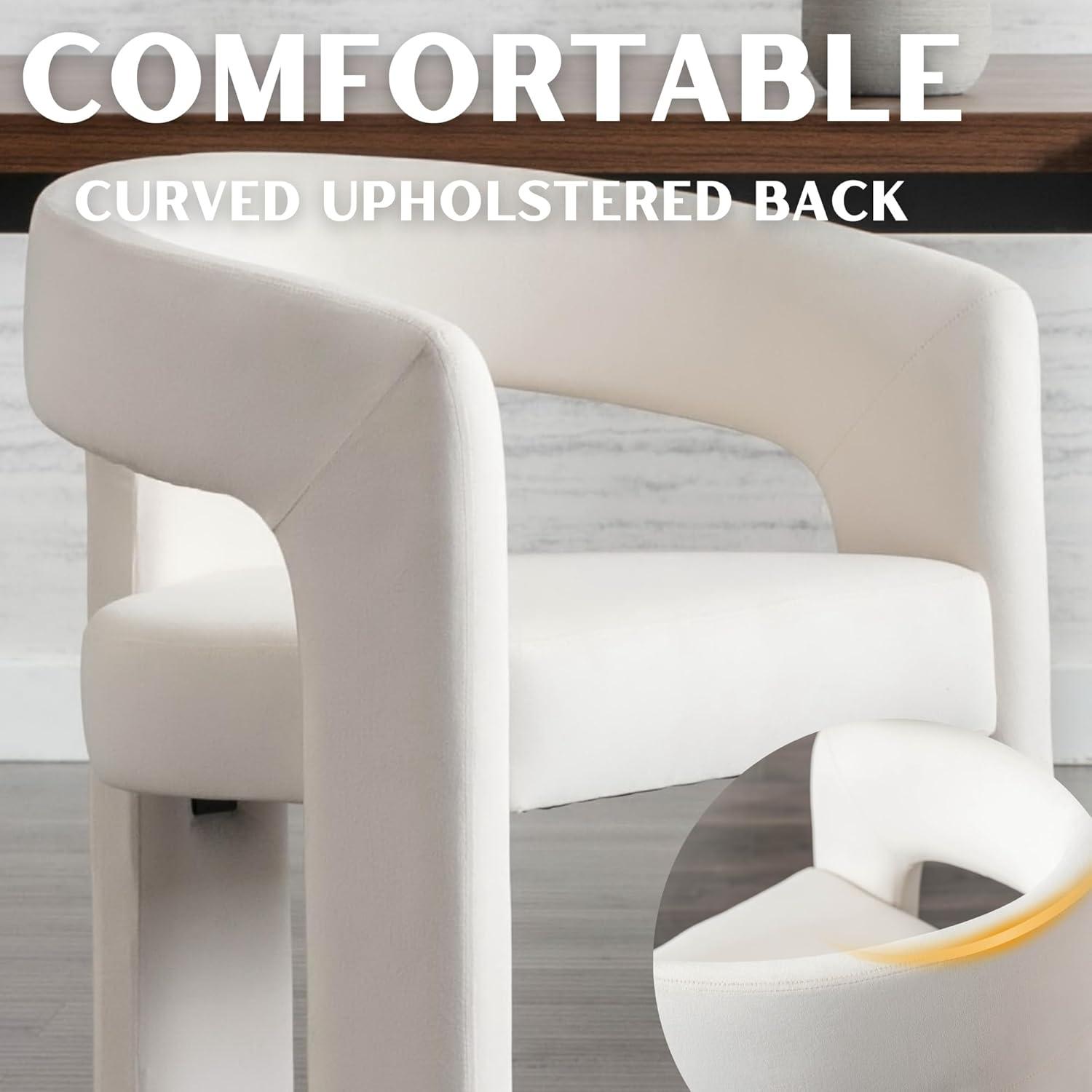 wahson office chair Modern Upholstered Barrel Dining Chairs (Set of 2)