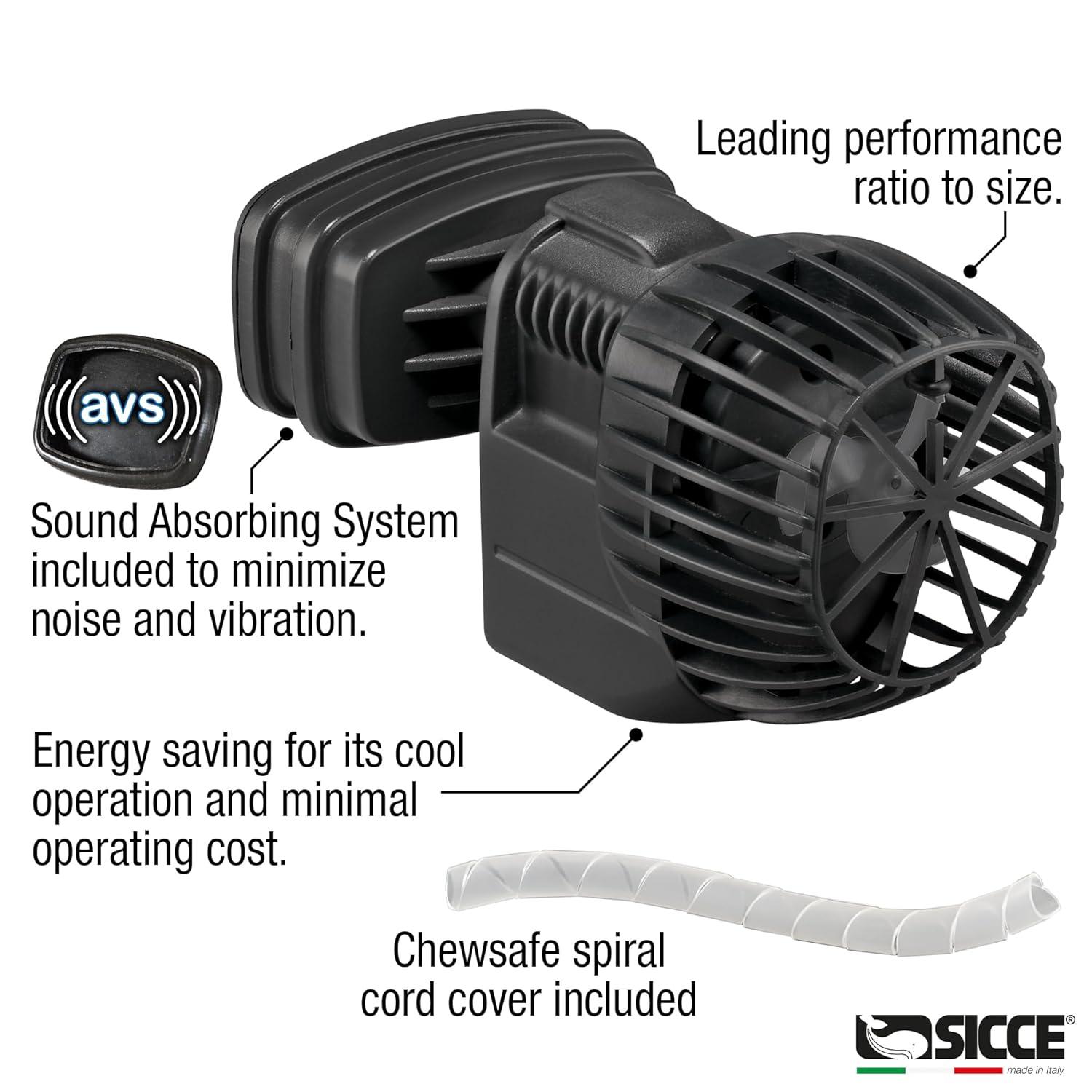 Sicce USA 010528 1320 GPH Aquarium Circulation Powerhead Wavemaker Pump