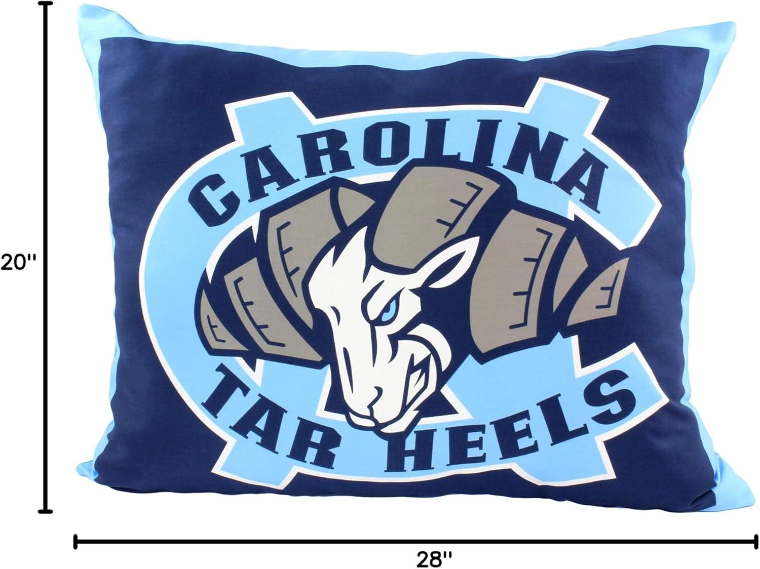 North Carolina Tar Heels Reversible Polyester Throw Pillow