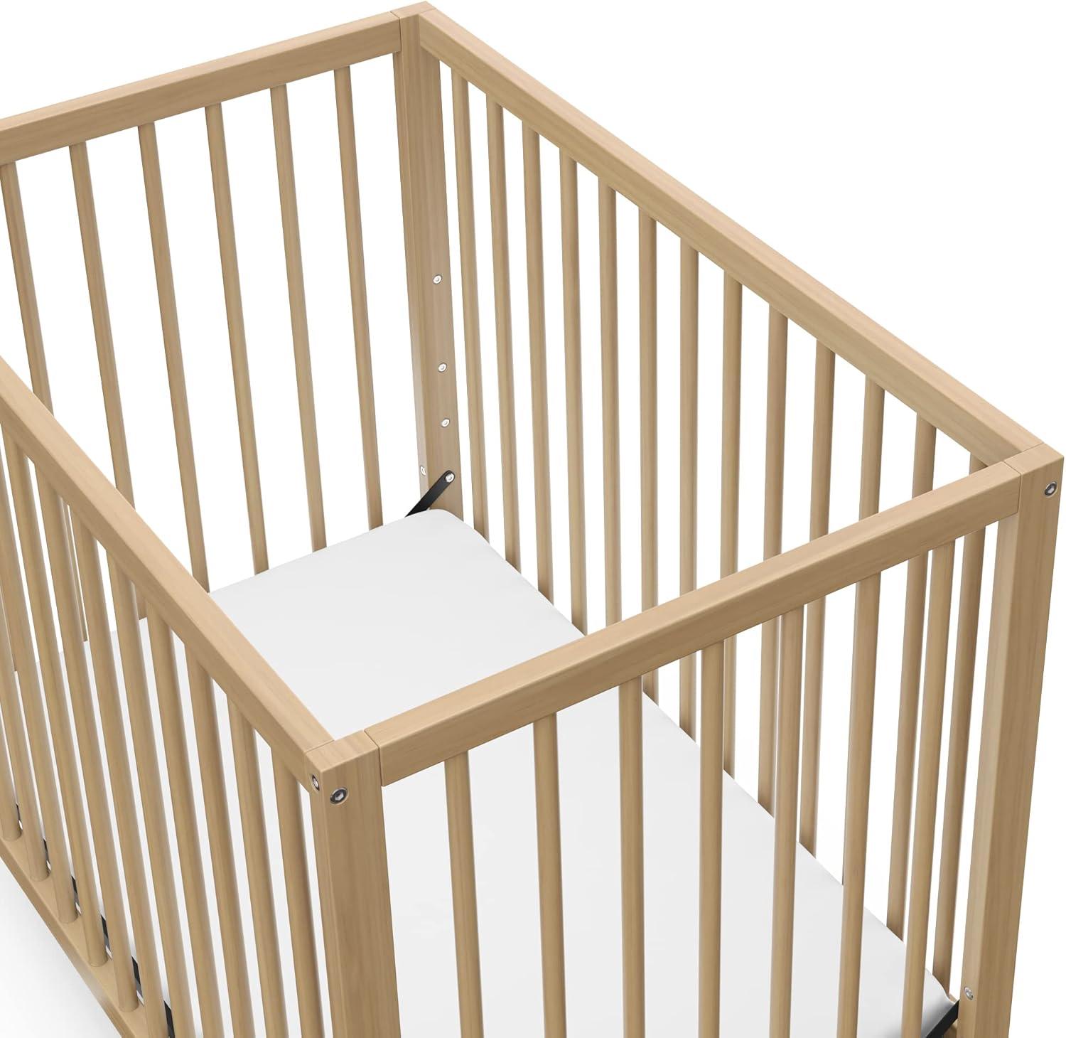 Teddi 4-in-1 Mini Convertible Crib with Mattress