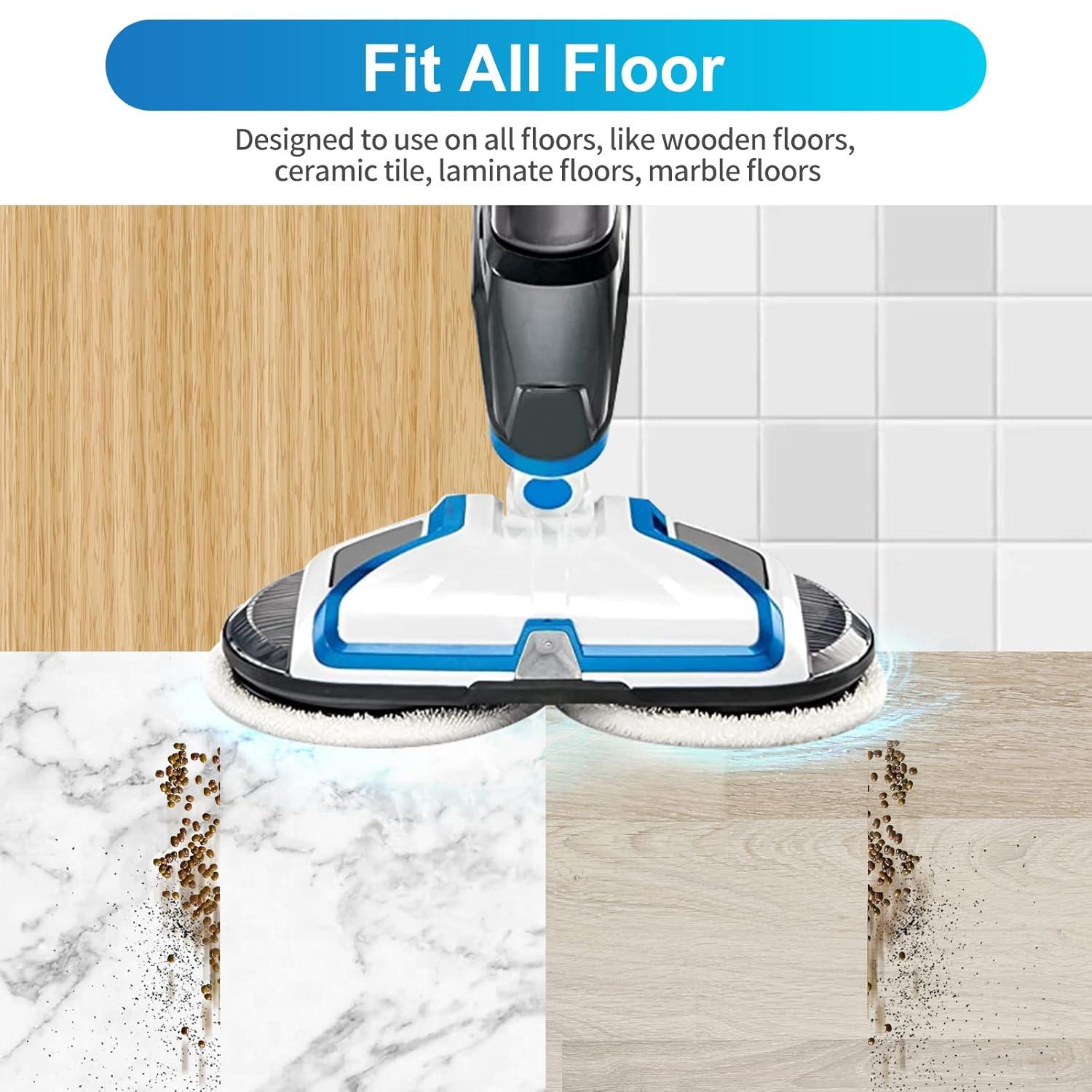 6 Pack 2124 2037 2039A 20399 20391 Steam Mop Pads Replacement Compatible with Bissell Spinwave Hard Mop Cleaner