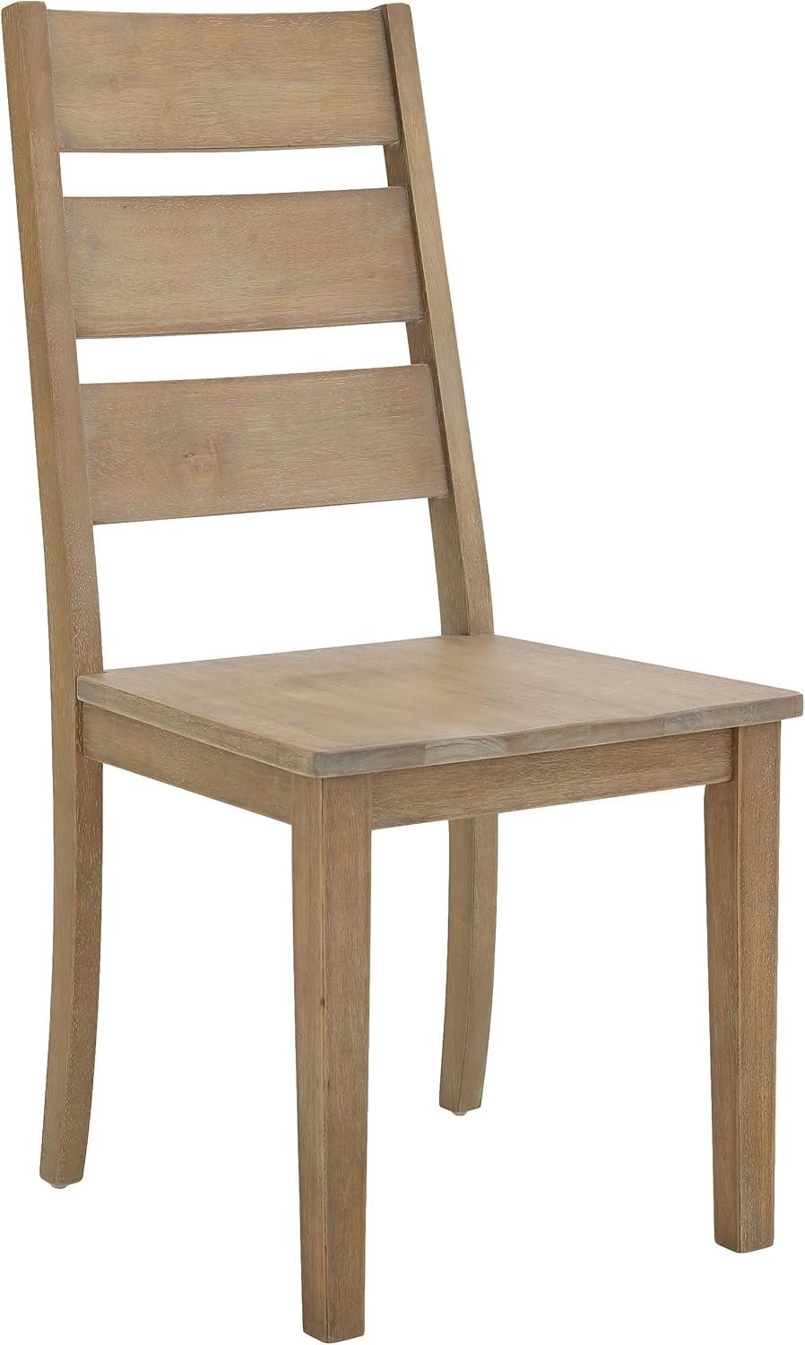 Joanna Ladder Back Side Chair in Rustic Brown