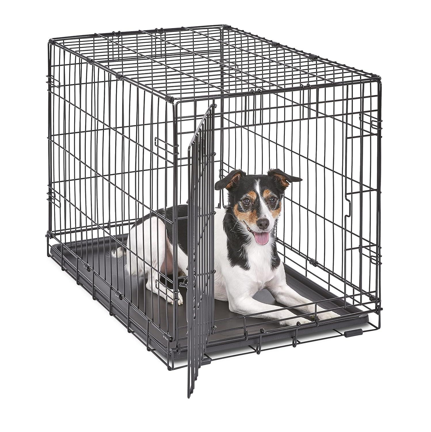 Midwest Homes For Pets MidWest Homes for Pets Newly Enhanced Single Door iCrate Dog Crate Includes Divider Panel