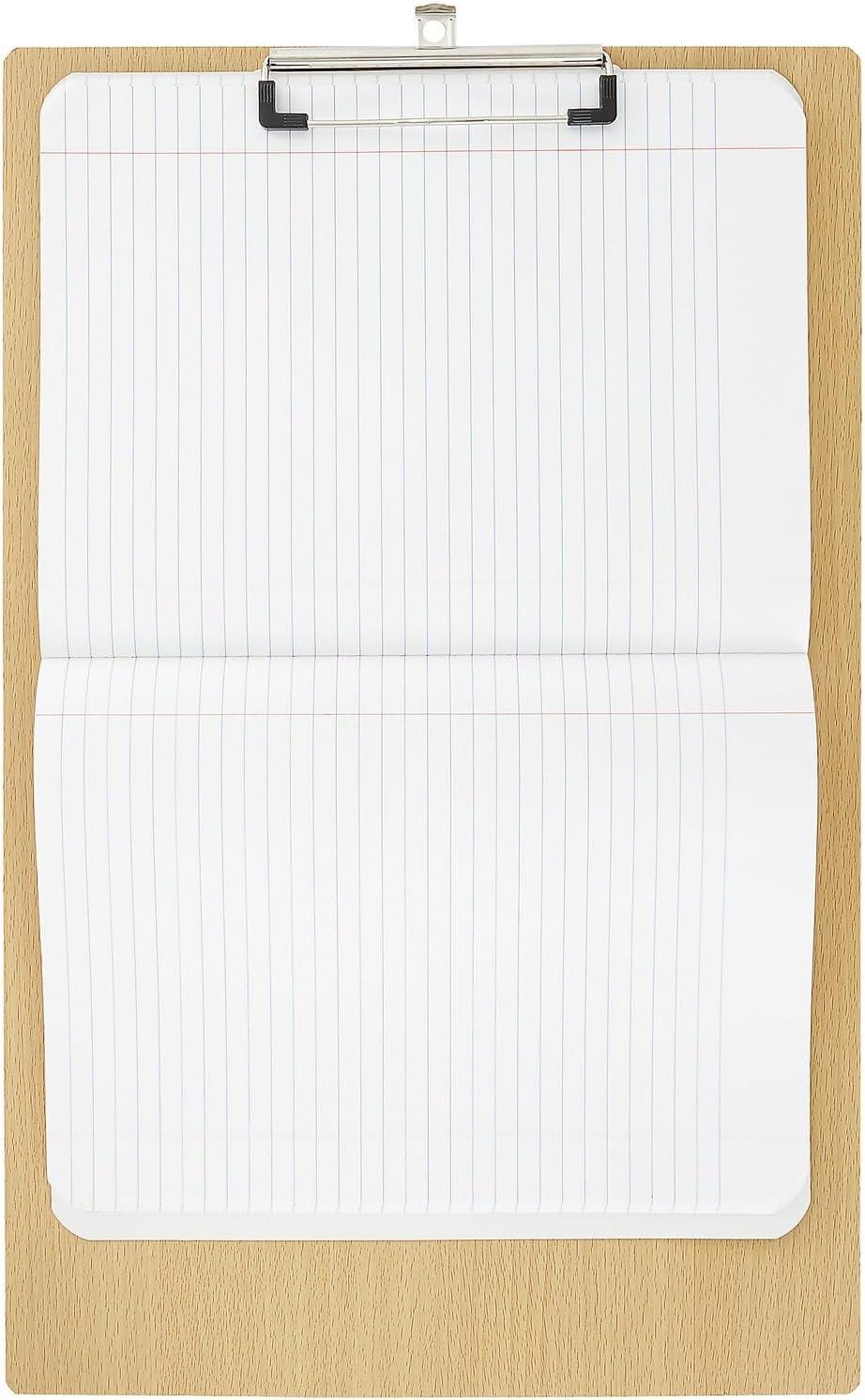 Juvale Extra Large 11x17 Clipboard with Low-Profile Clip, Wooden Vertical Clip Board