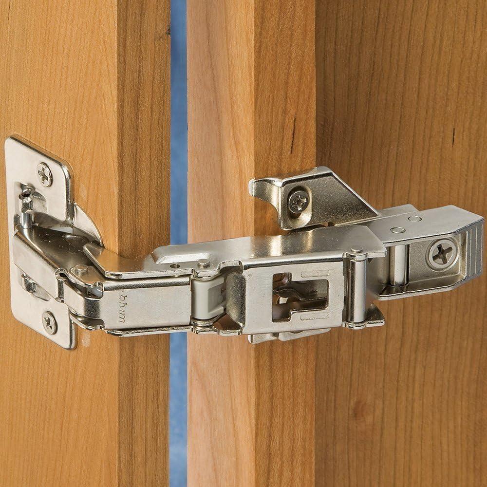 Blum  170-degree Clip Top Full Overlay Screw-on Cabinet Hinge with Face Frame Mounting Plate