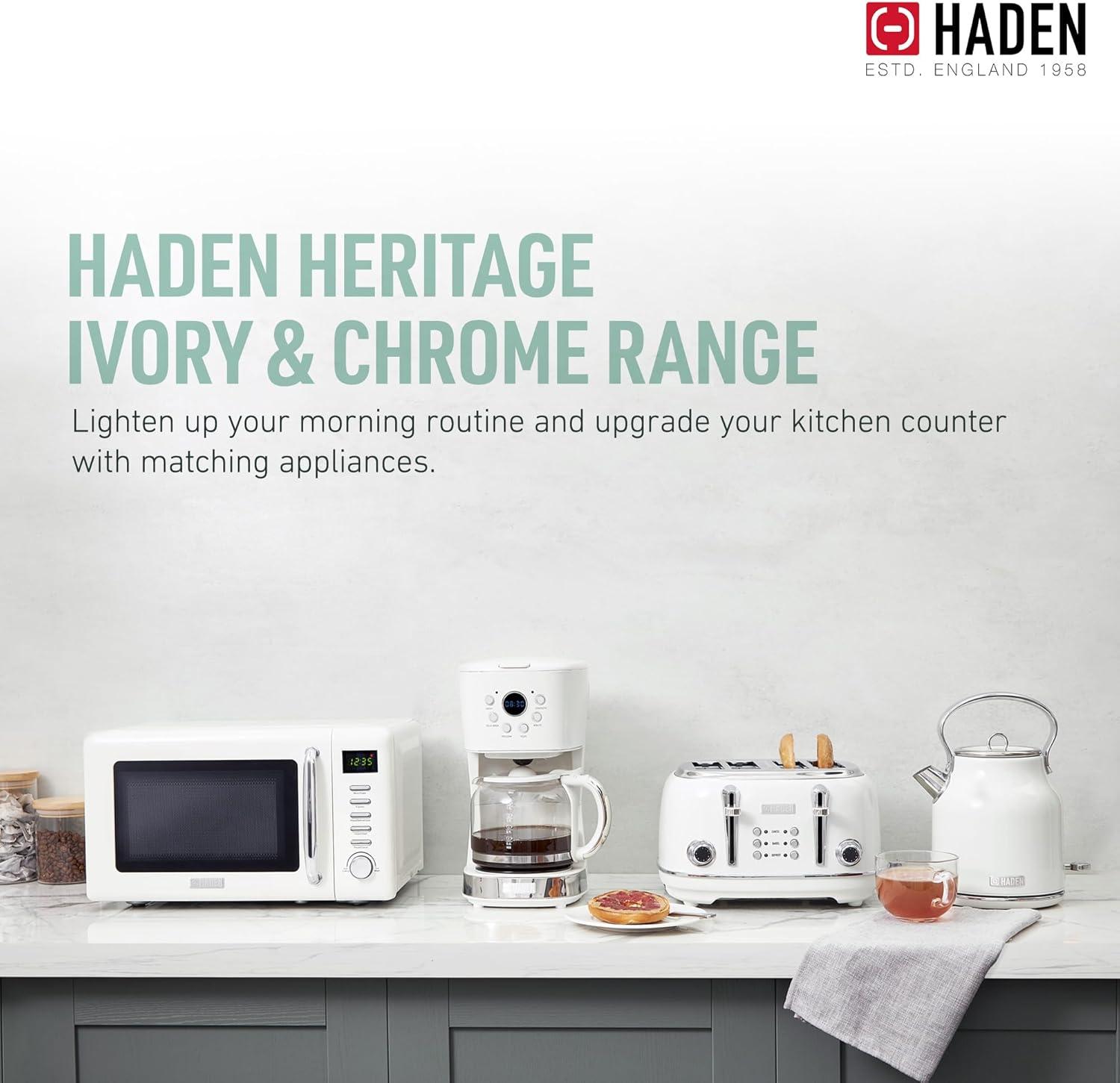 HADEN Ivory Programmable Drip Coffee Maker