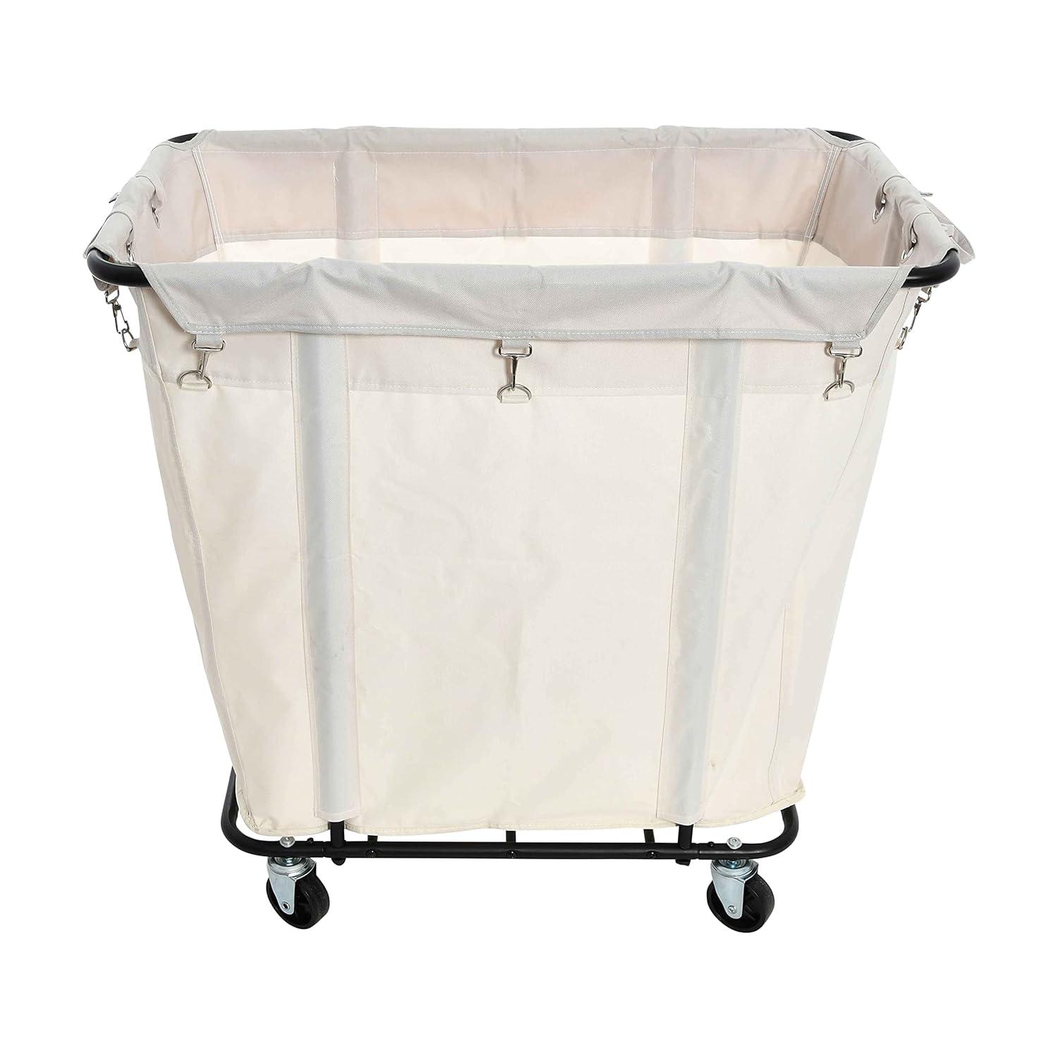 Household Essentials Rolling Laundry Hamper with Handles