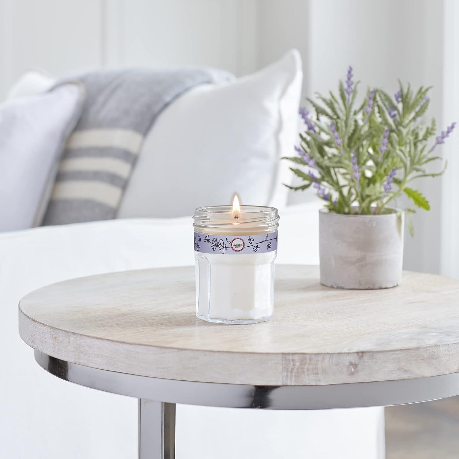 Mrs. Meyer's Clean Day Scented Soy Candle, Lavender Scent, 4.9 Ounce Candle