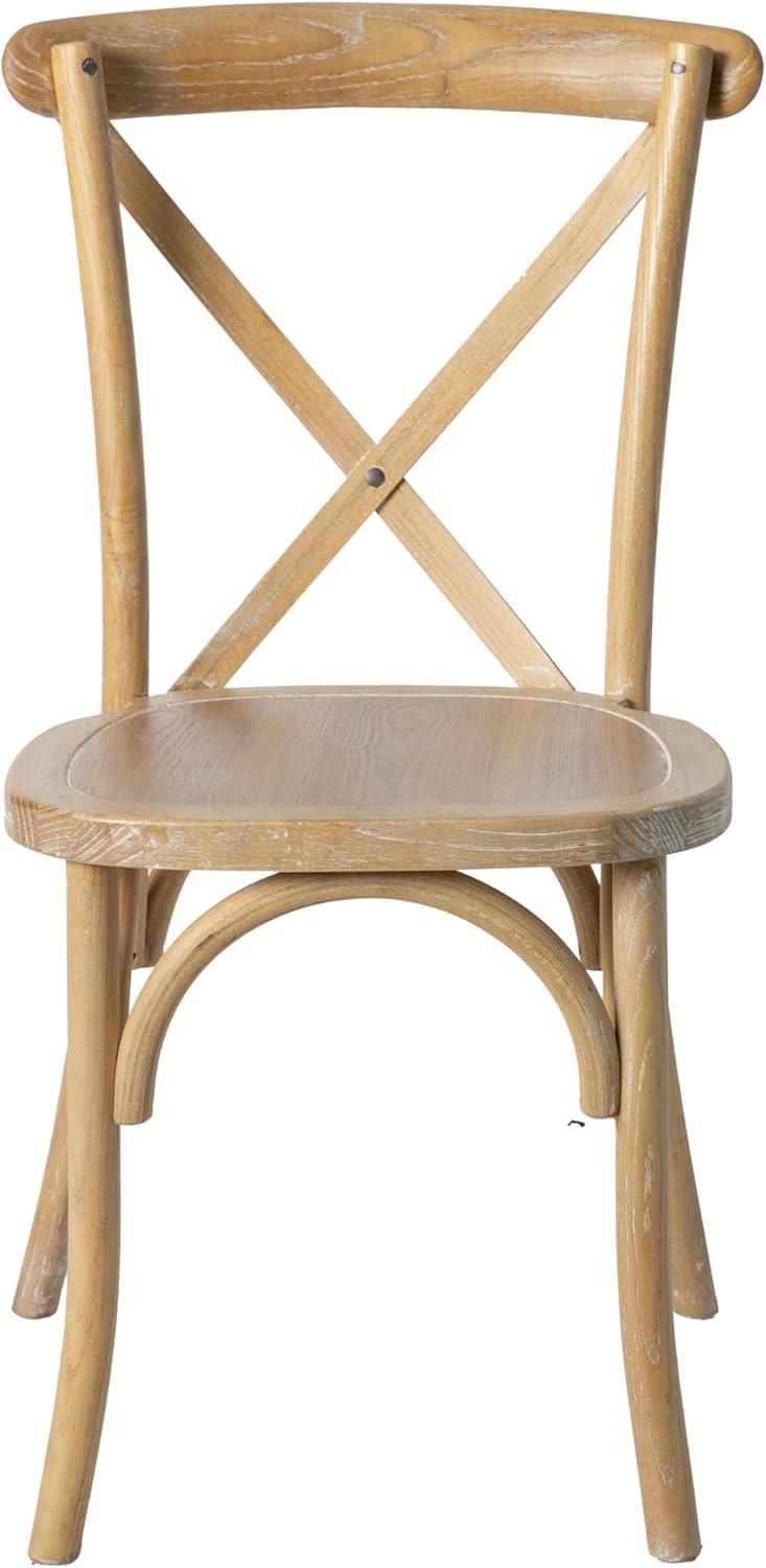 Merrick Lane Bardstown X-Back Bistro Style Wooden High Back Dining Chair