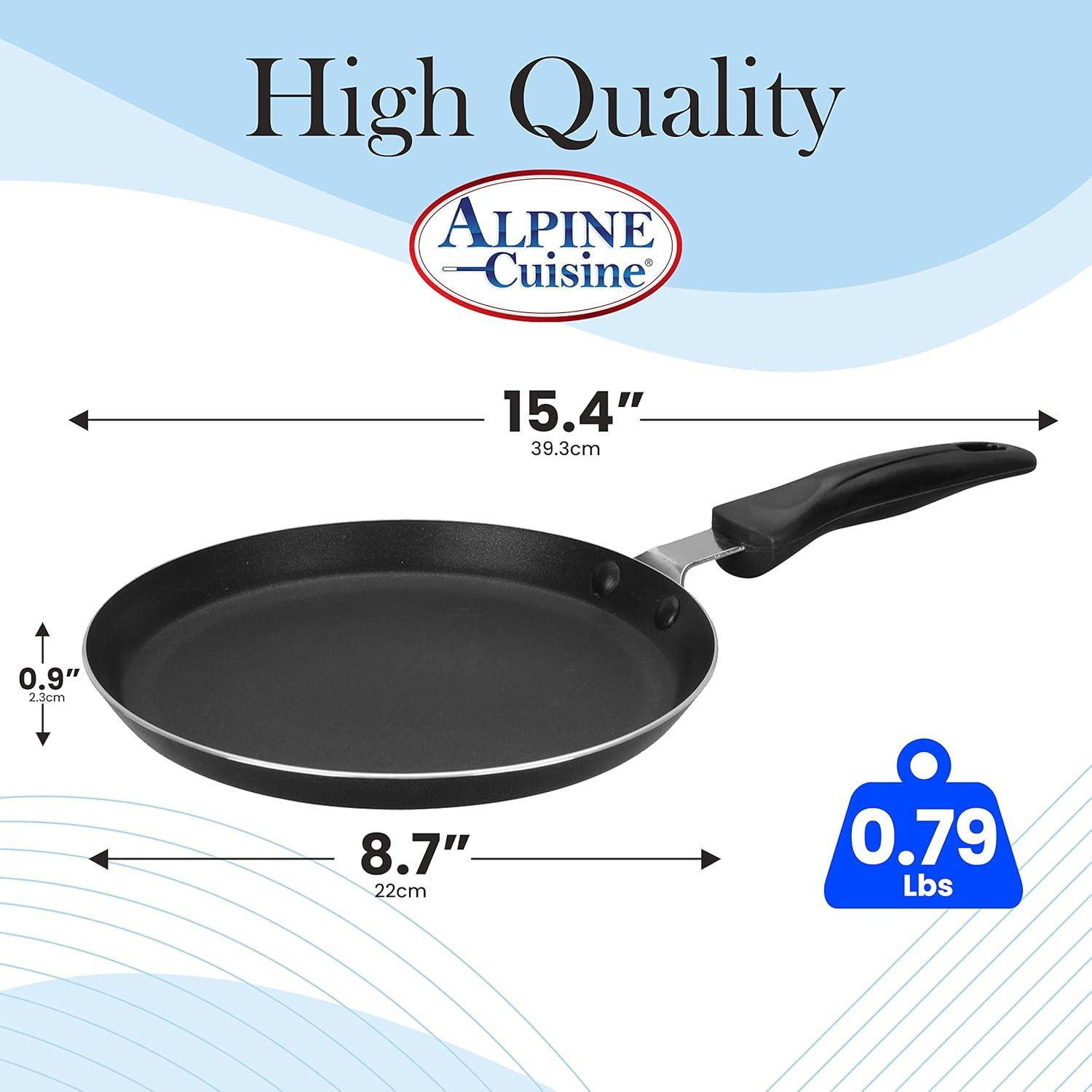 Aluminum 9-Inch Nonstick Round Griddle Pan with Bakelite Handle