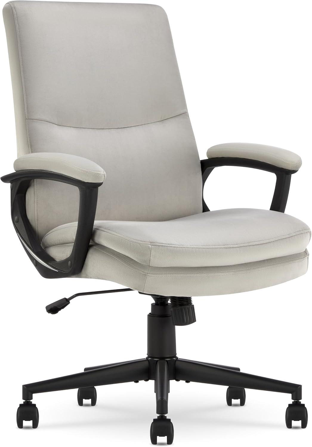 CLICK365 Click365 Classic Comfort Executive Office Chair, Ergonomic Mid-Back, Double-Layer Seat Cushion
