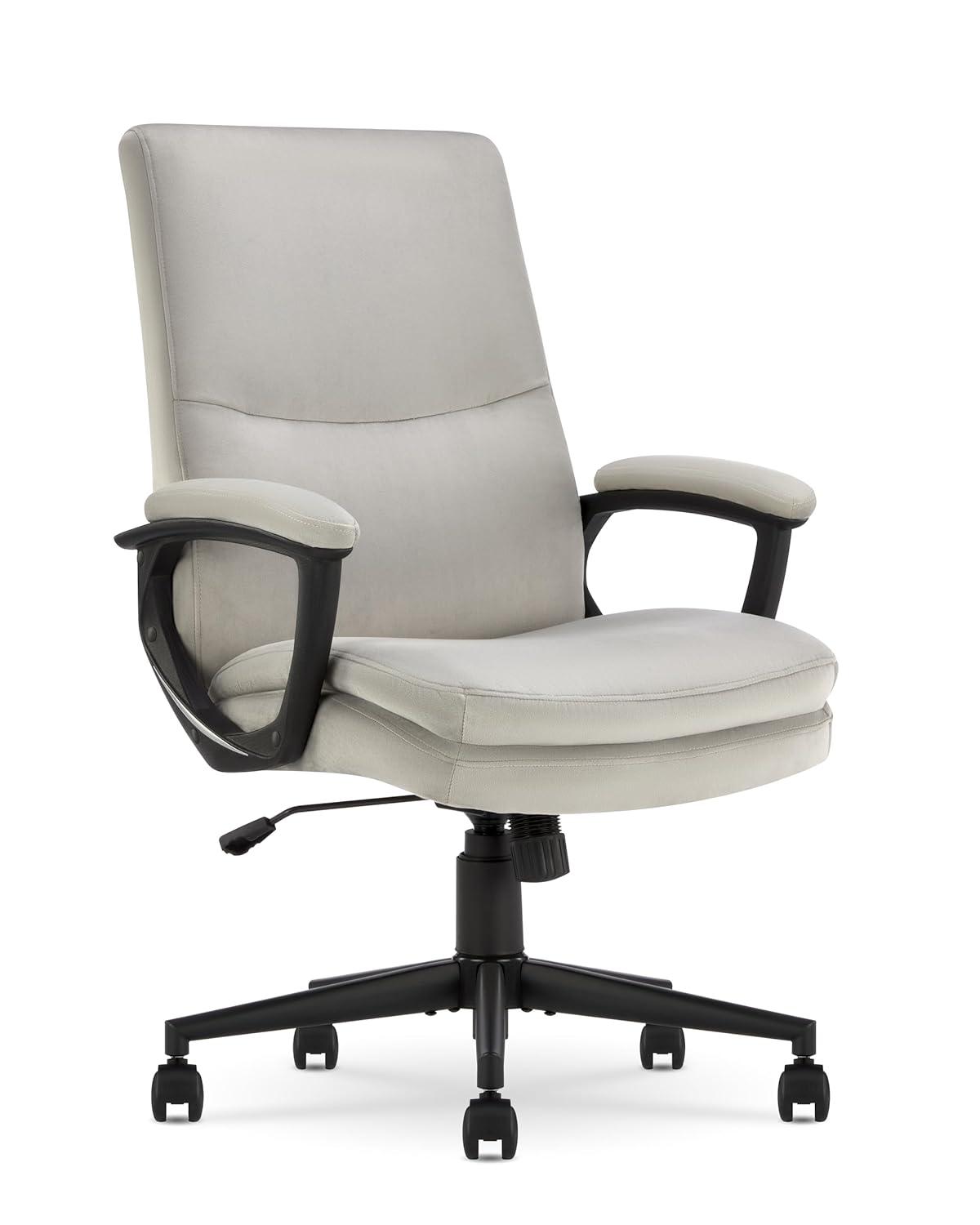 CLICK365 Click365 Classic Comfort Executive Office Chair, Ergonomic Mid-Back, Double-Layer Seat Cushion