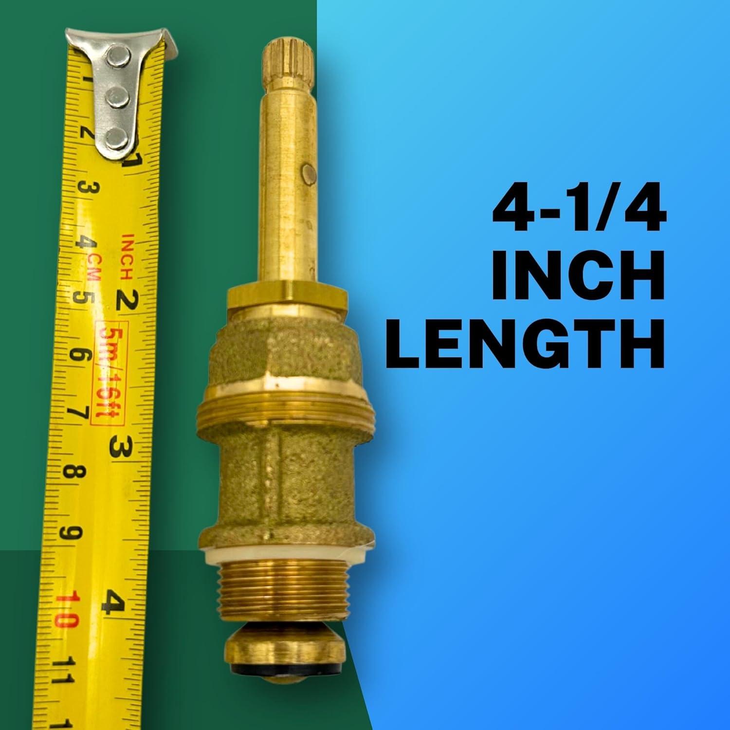 4-1/4 Inch Brass Hot & Cold Shower Stem Replacement