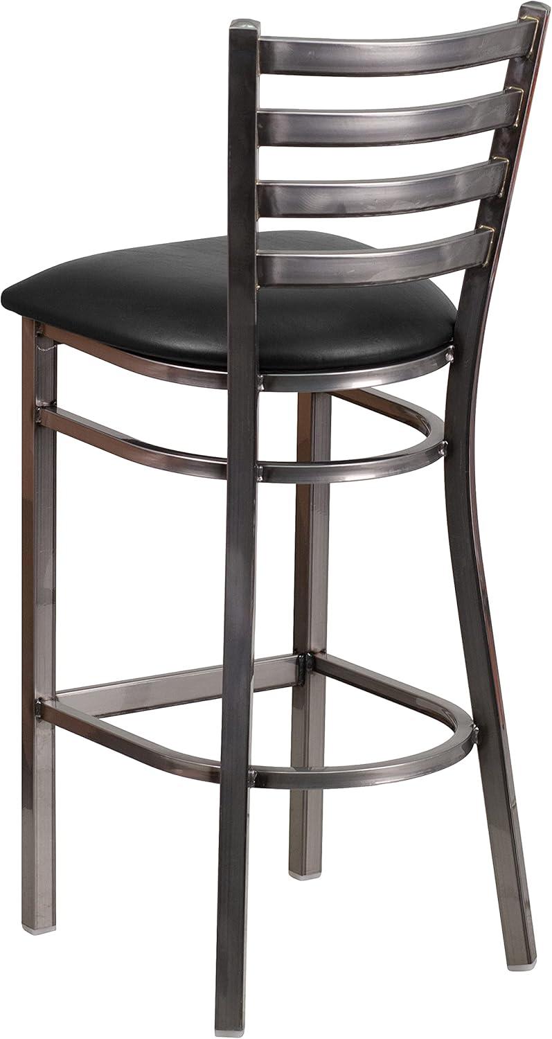 Brixton HERCULES Series Ladder Back Metal Restaurant Barstool