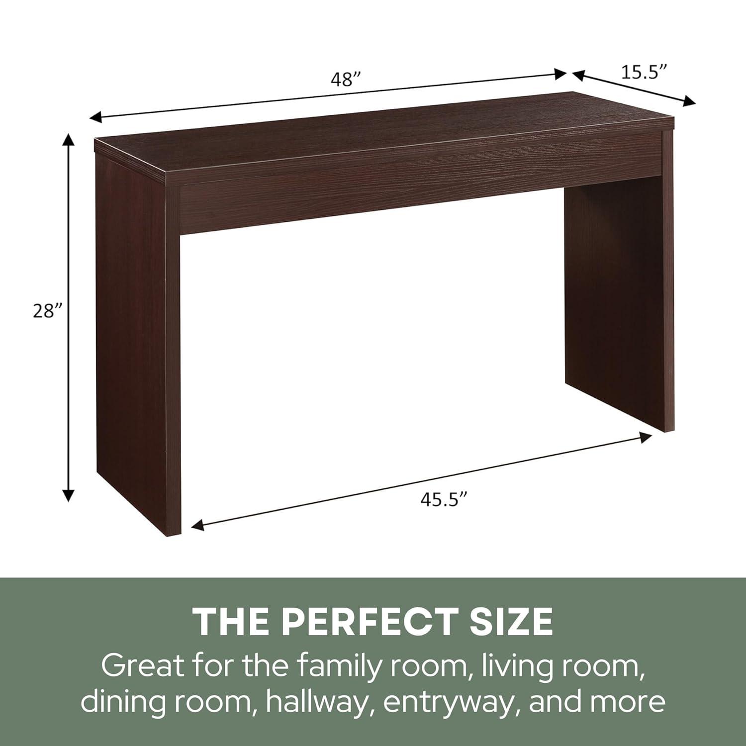 Convenience Concepts Northfield Wall Console in Espresso Wood Finish