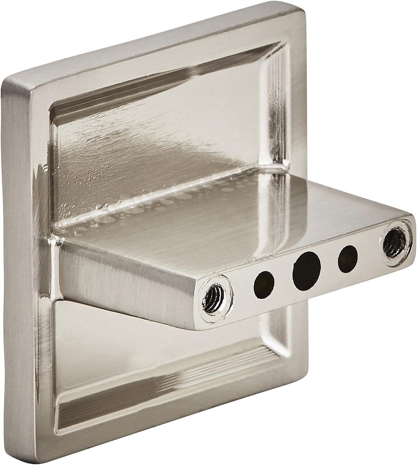 Calathea Brushed Nickel Square Cabinet Pull with Mounting Hardware