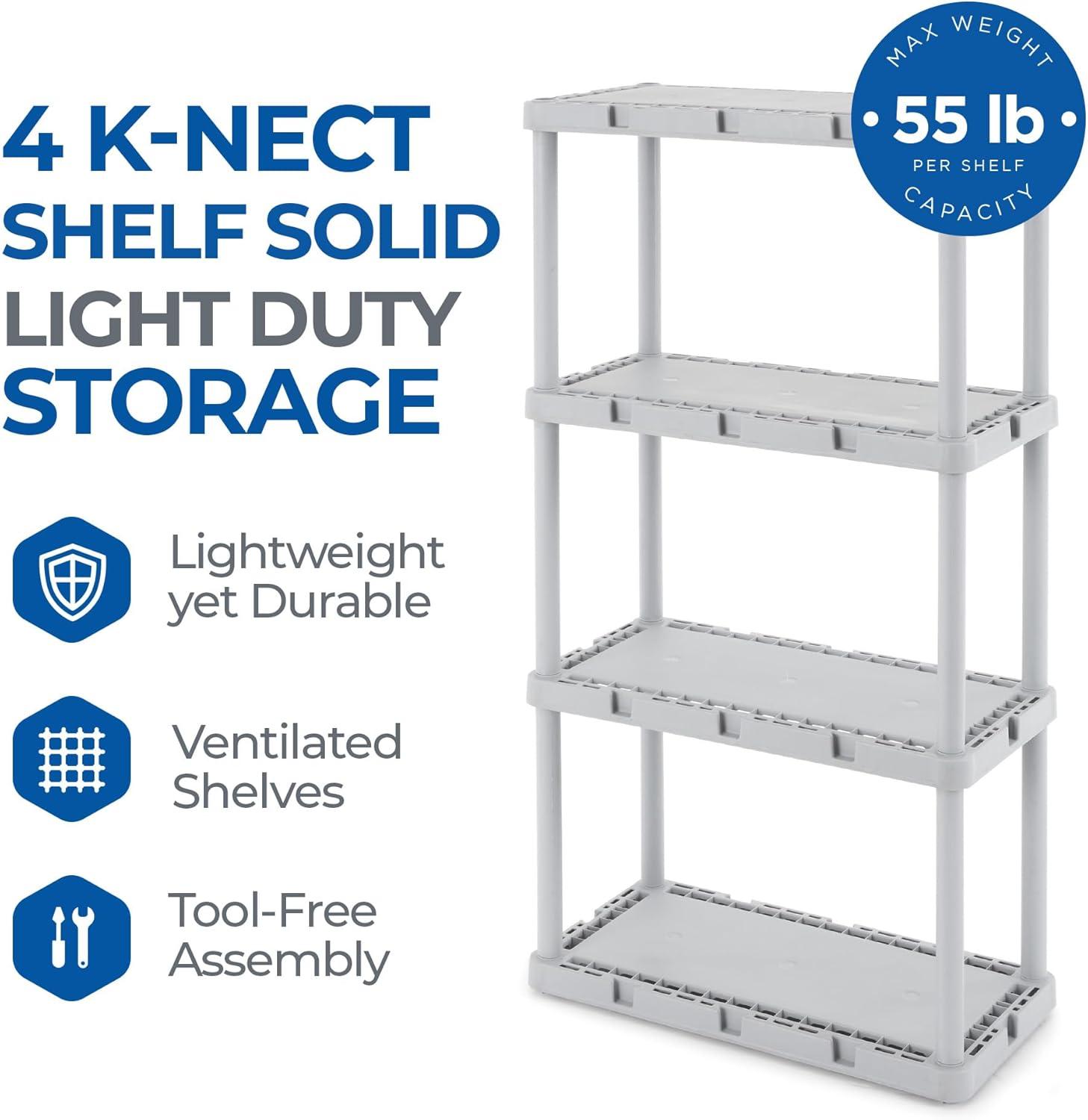 12'' W Plastic Shelving Unit