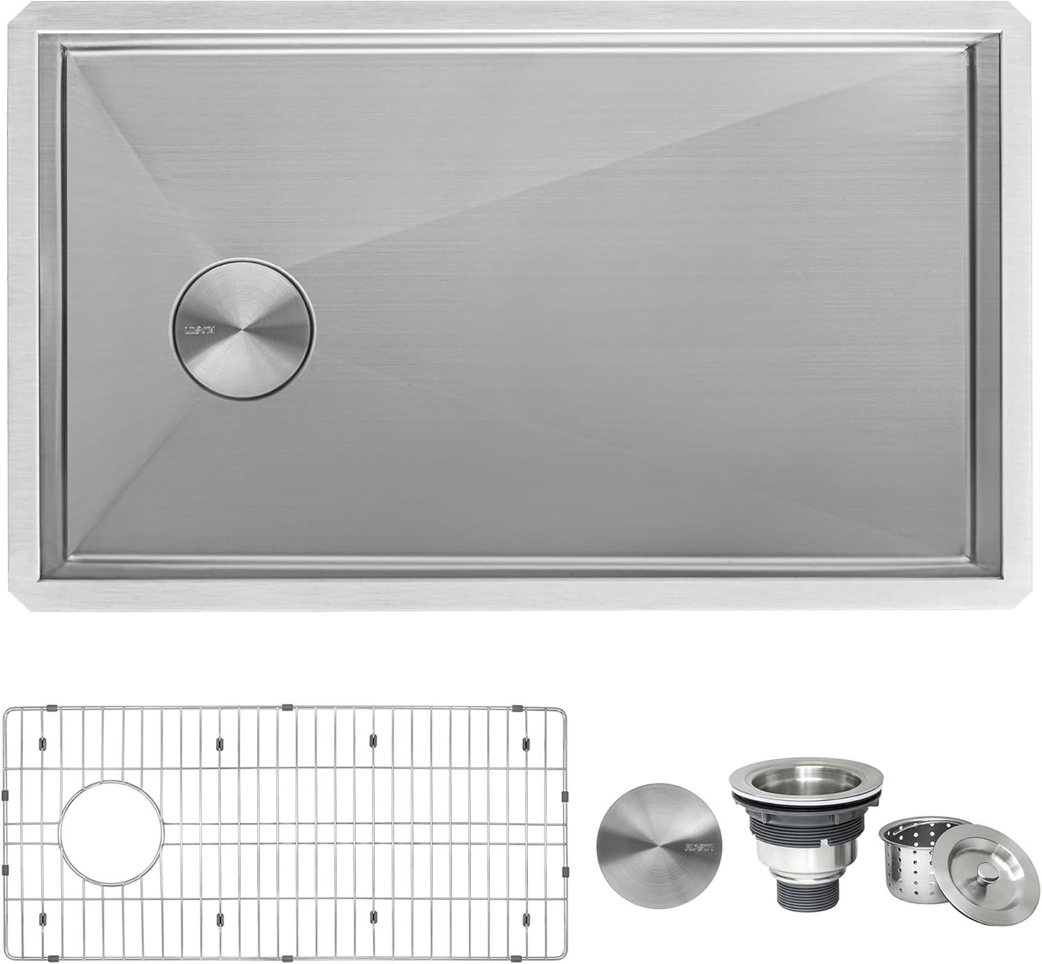 Ruvati 27-inch Stainless Steel Single Bowl Undermount Kitchen Sink