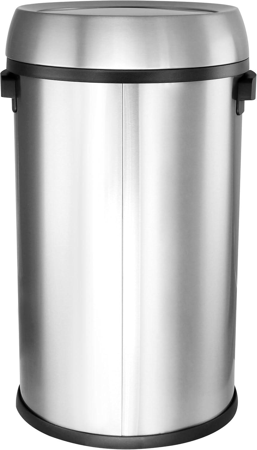 Steel Swing Lid Trash Can - 17 Gallons