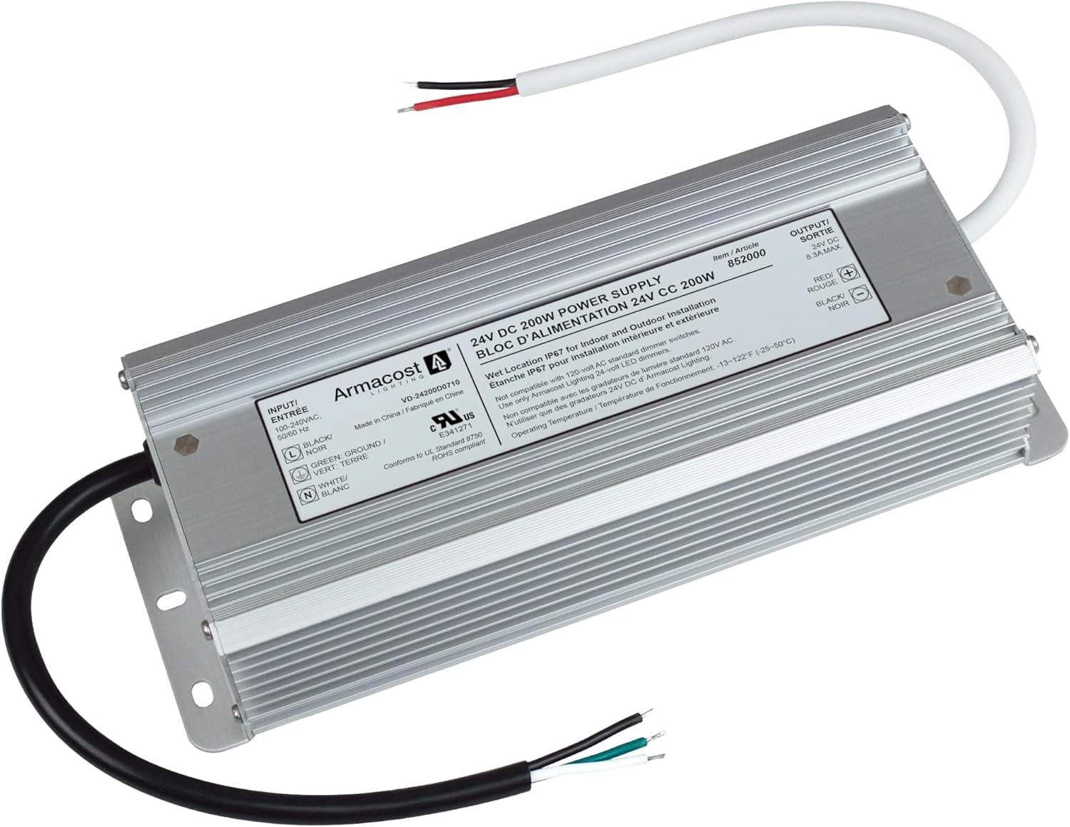 Standard Indoor/Outdoor LED Driver 24V DC, 200W Electronic Transformer
