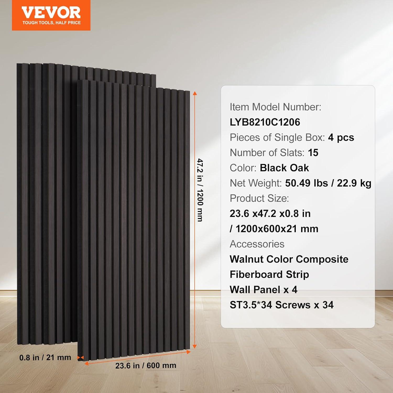 VEVOR Wood Slat Acoustic Panels for Modern Wall Decor