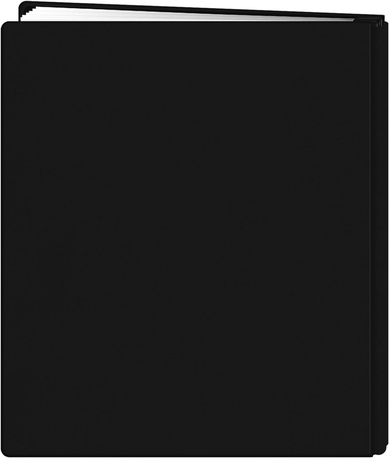 Pioneer Family Treasures Fabric Post Bound Album 8.5"X11"-Black