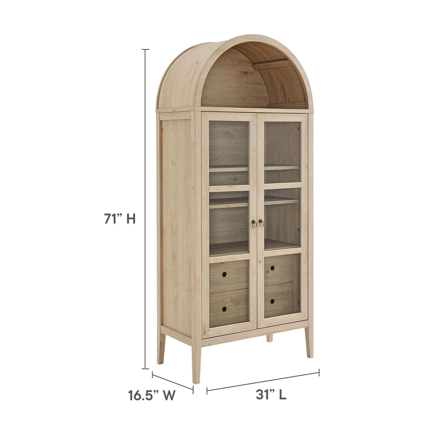 Modway Nolan Tall Arched Storage Display Cabinet