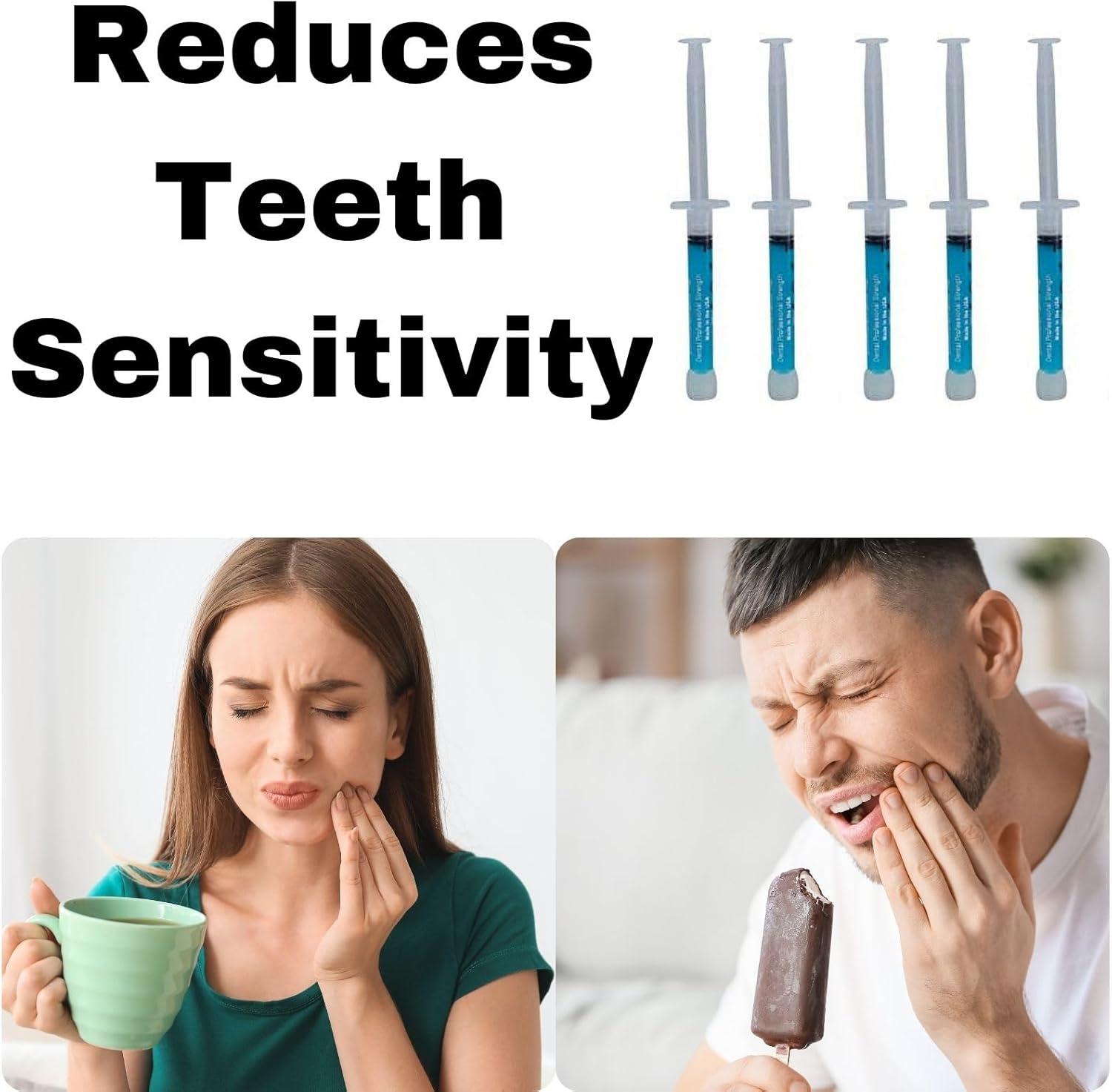 Remineralization Gel - 5 Syringes of Gel. Remineralizing and Reduces Teeth Sensitivity After Teeth Whitening Treatment