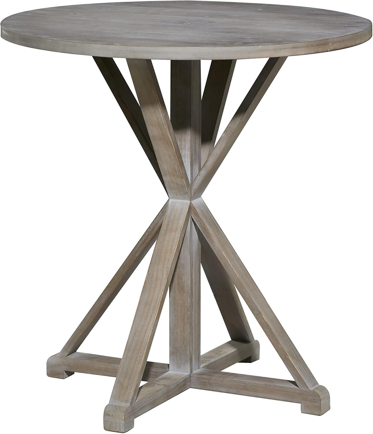 31" x 29" Farmhouse Wood Accent Table - Olivia & May