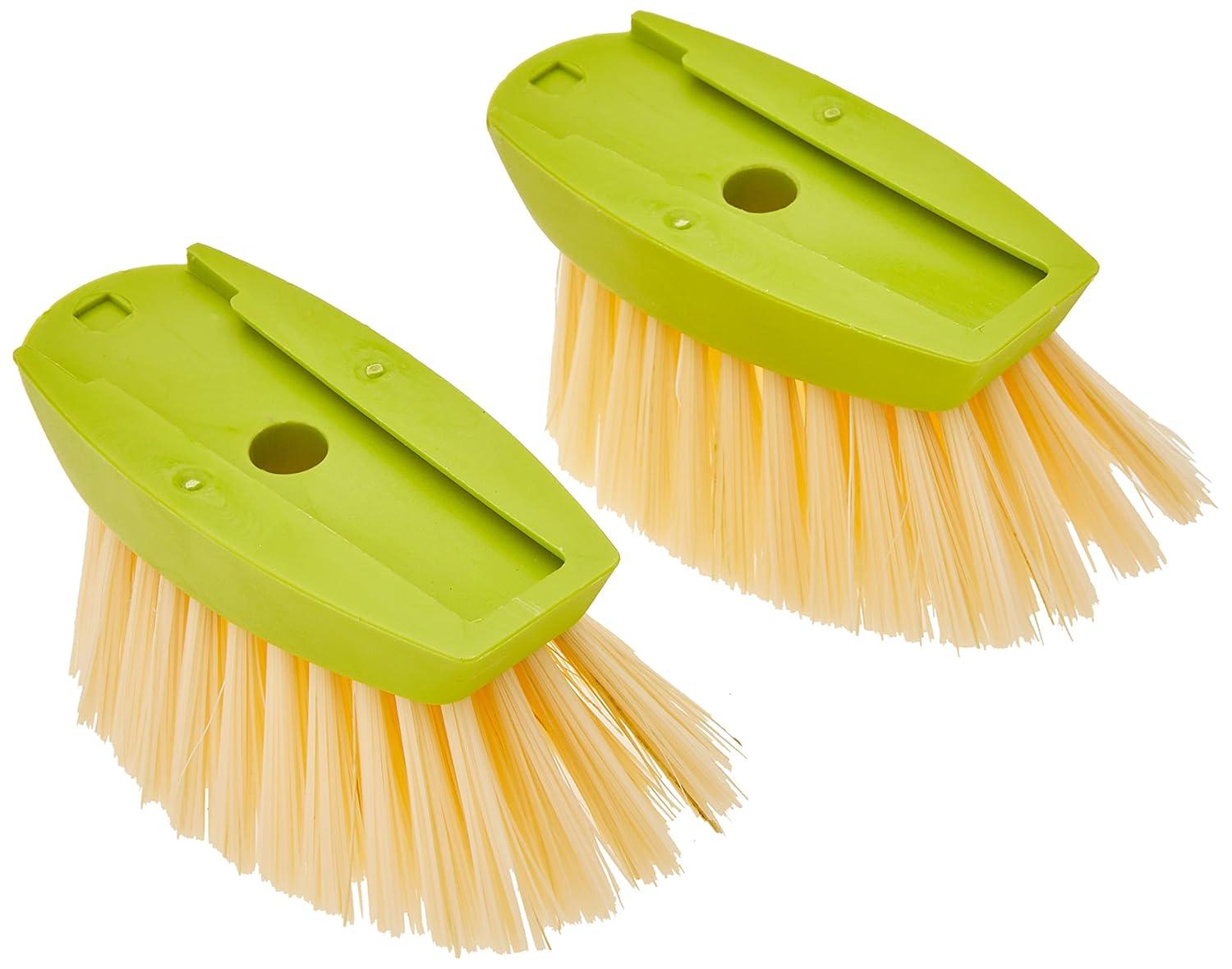 Full Circle Suds Up Soap Dispensing Dish Brush 2-pack Refill, Green