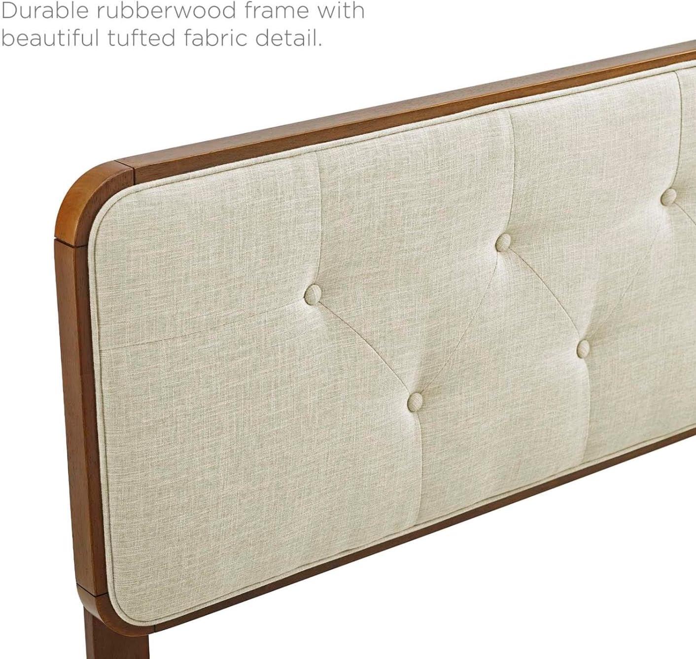 Bridgette Wood Platform Bed with Splayed Legs
